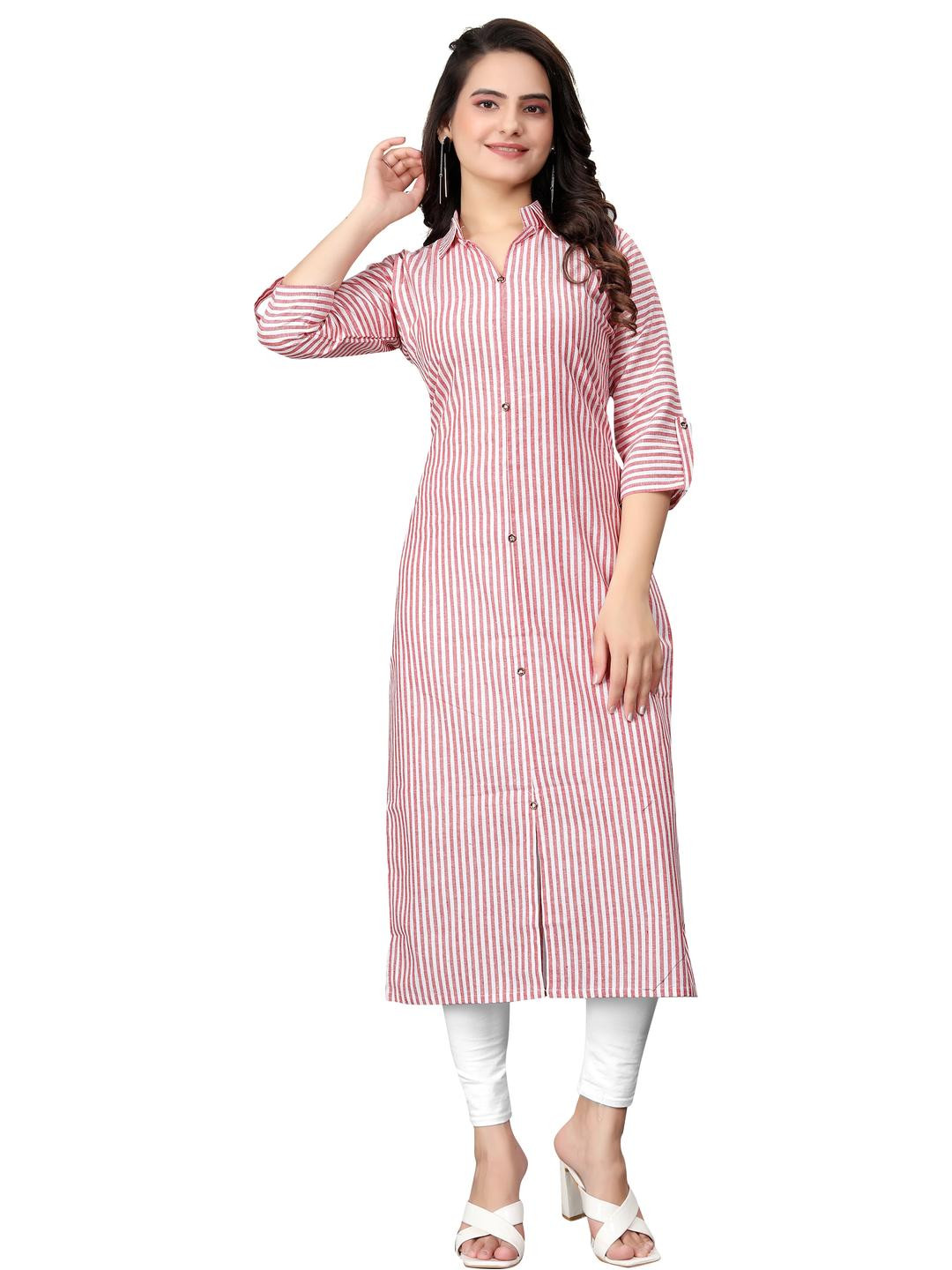 MANTRA DESIGNER Women  Pink Khadi Kurtas