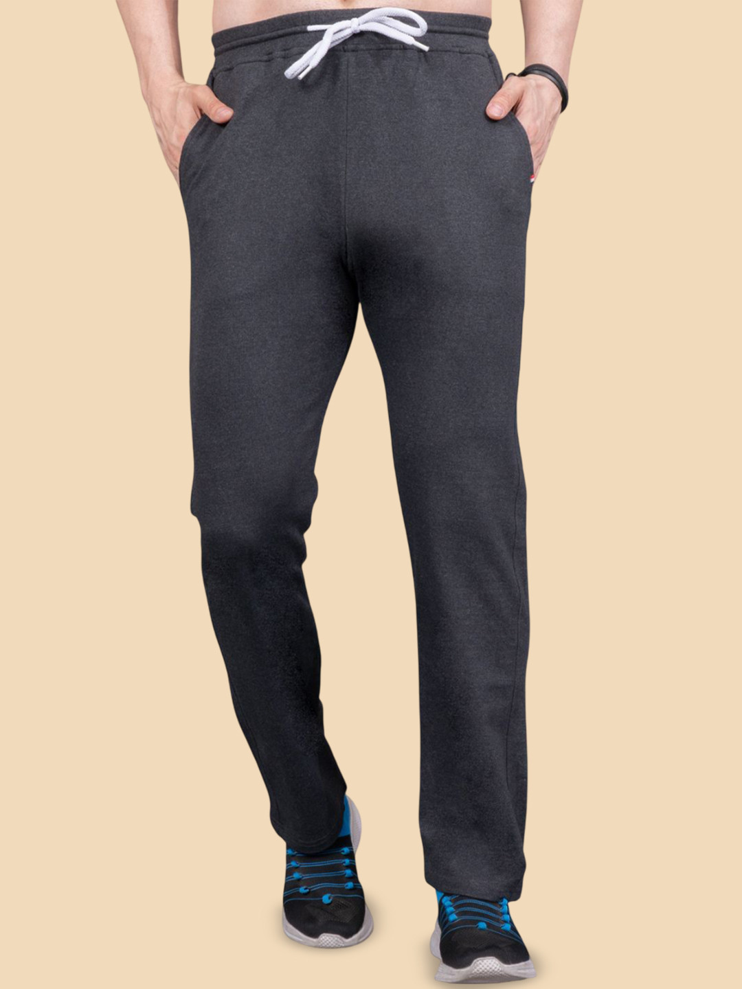 Jinfo Men Straight Fit Cotton Track Pants