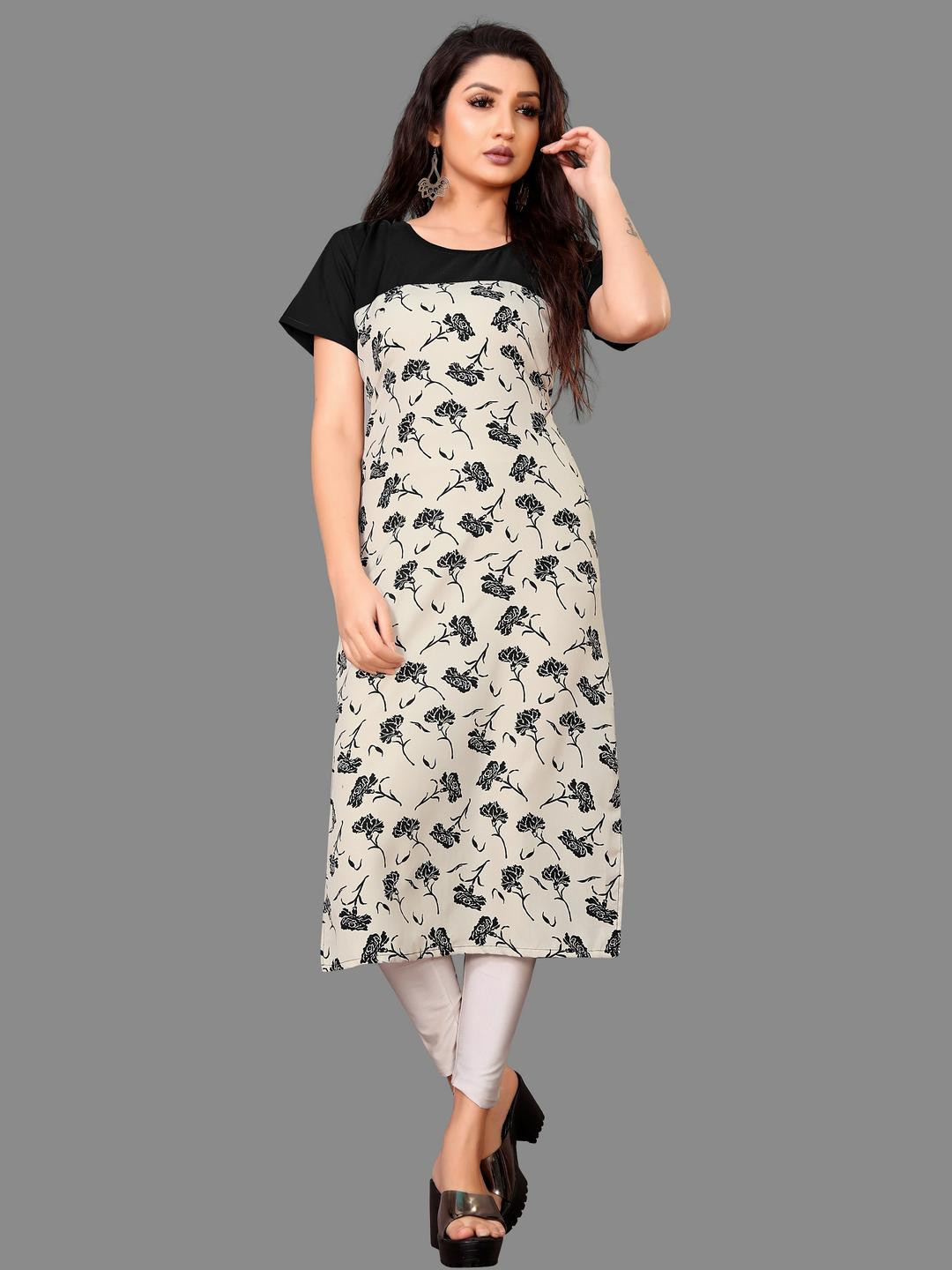 MANTRA DESIGNER Women Beige Polyester Kurtas