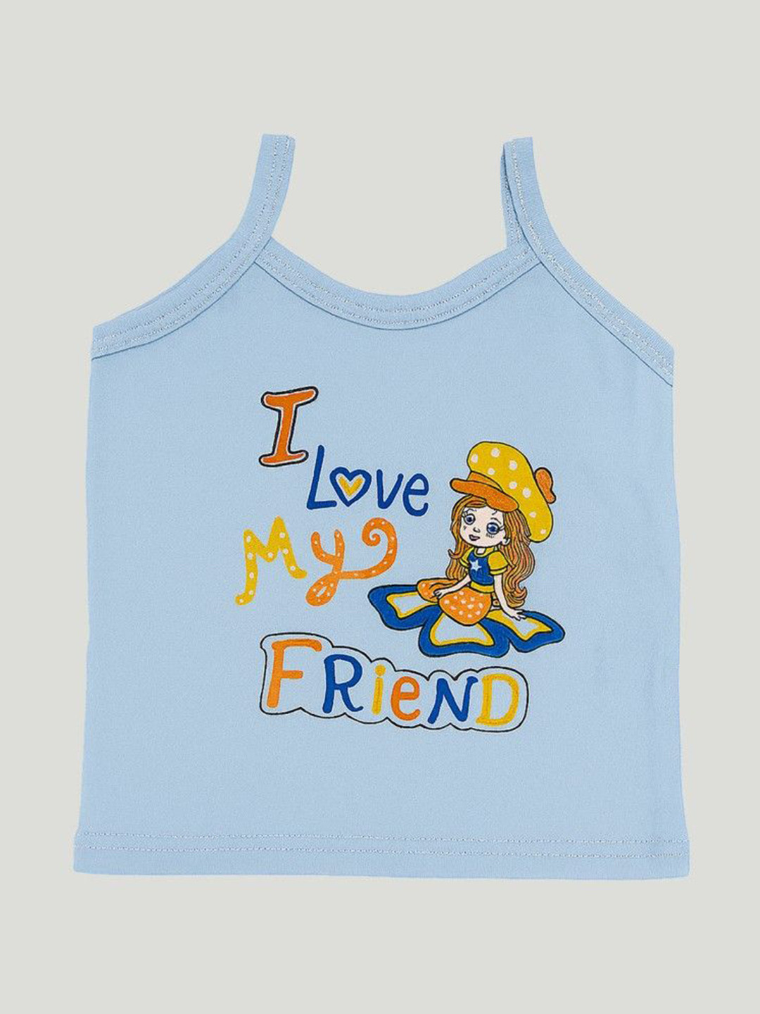 Kidbea Boy Typography Printed Shoulder Strap Cotton Innerwear Vest