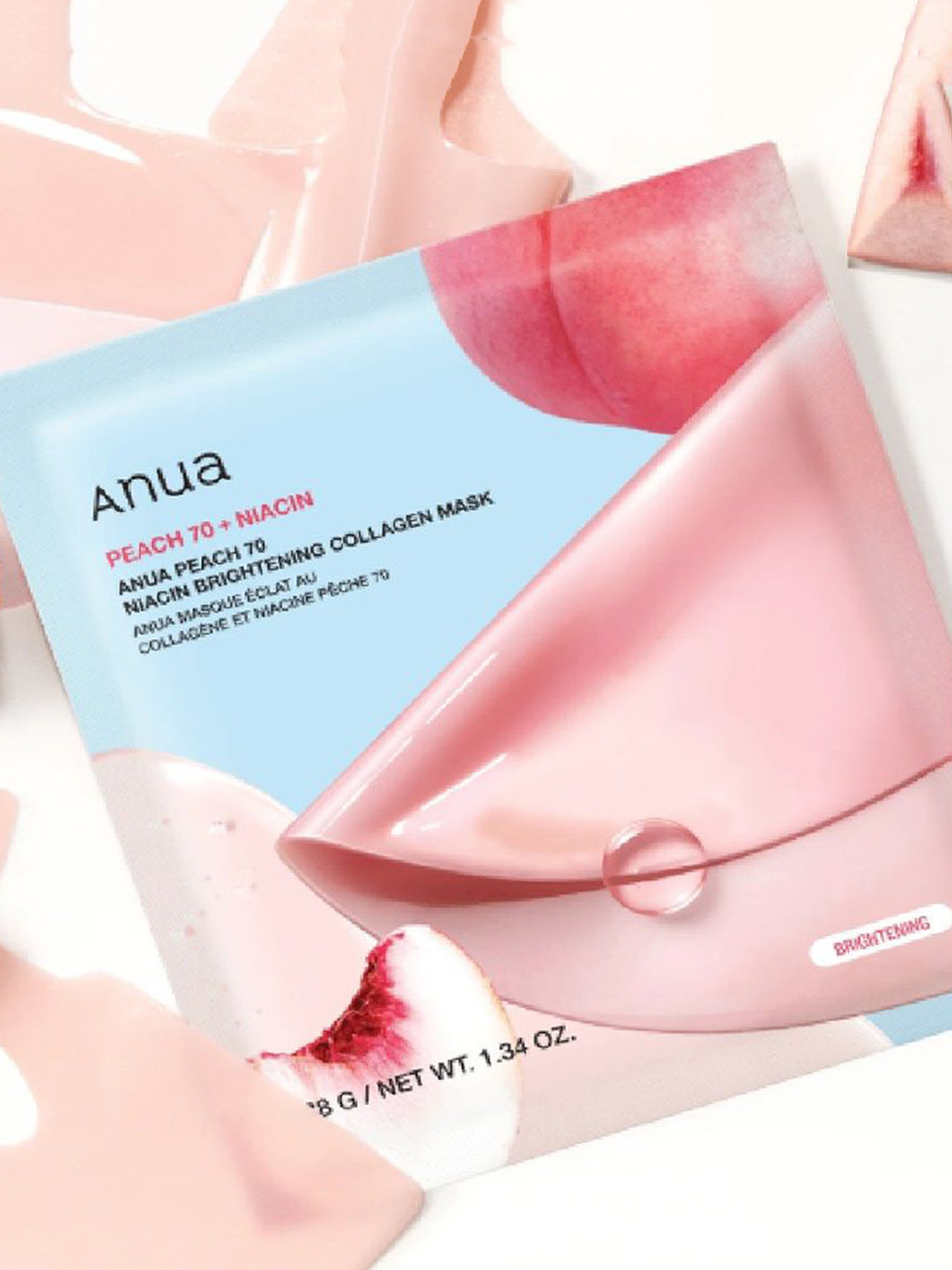 Anua Peach 70 Niacin Brightening Collagen Mask - 38g