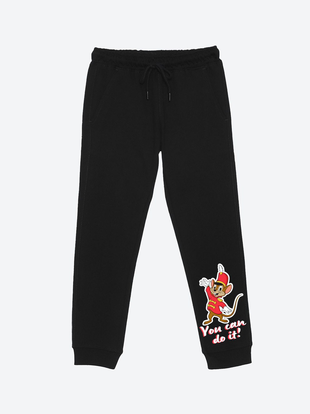 YK Warner Bros Boys Jerry Cartoon Character Print Mid-Rise Joggers