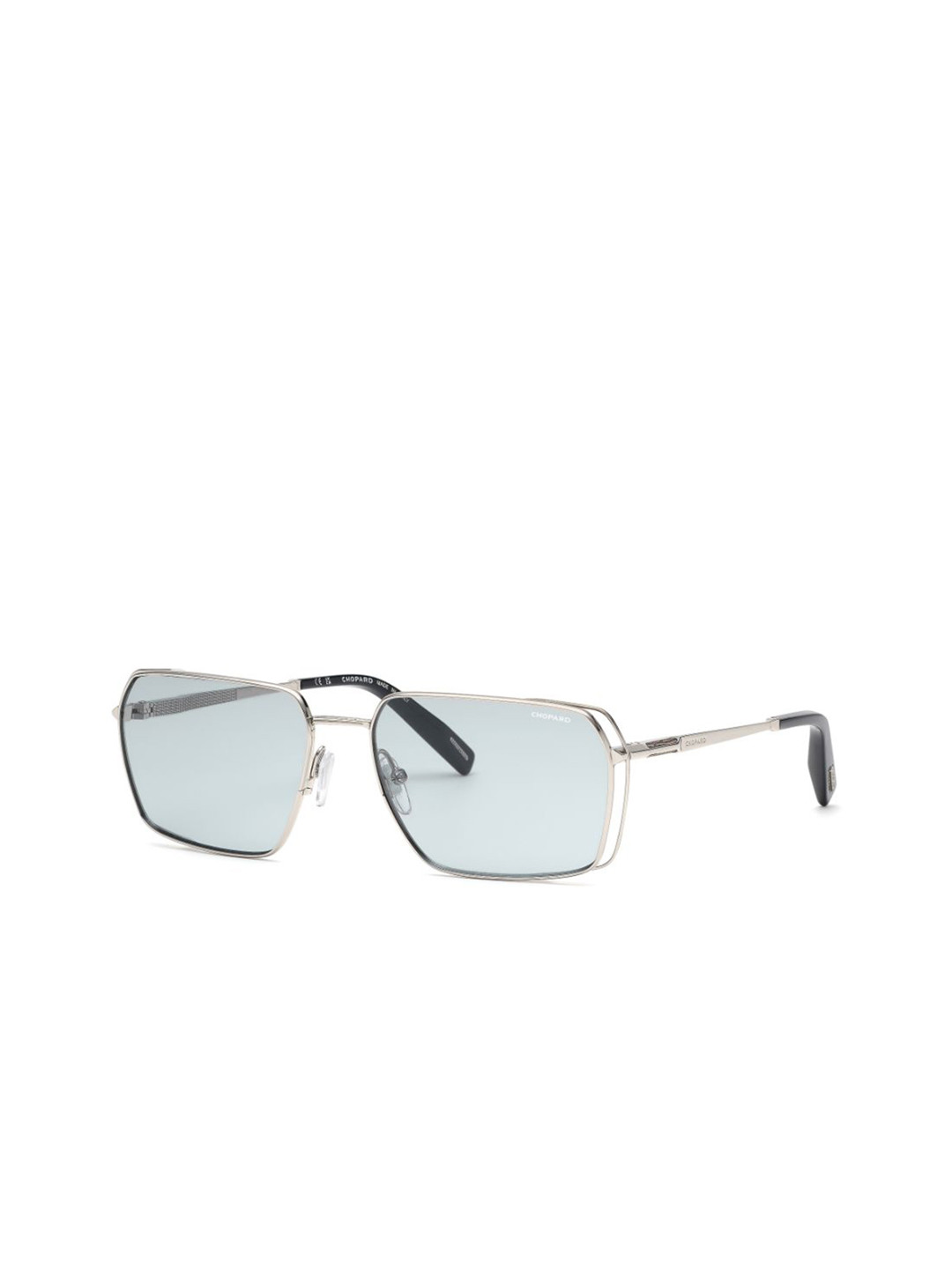 Chopard Men Rectangle Sunglasses with UV Protected Lens SCHG9060579FSG