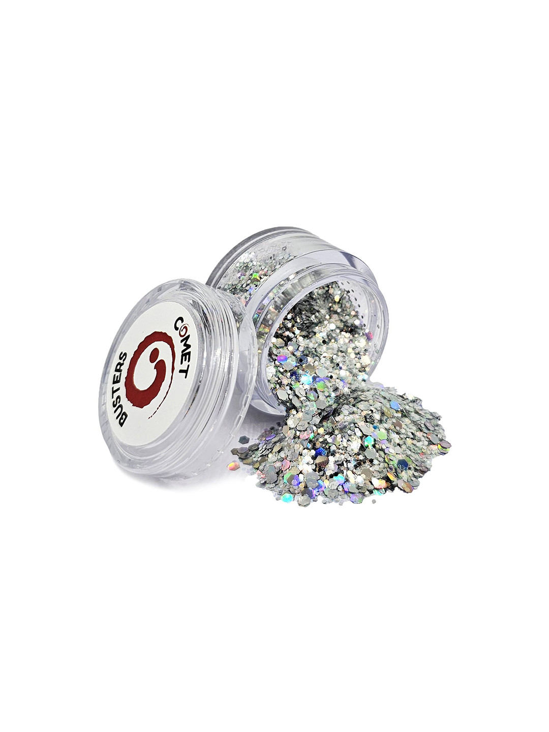 Comet Busters Chunky Glitter Shimmer Body & Eyeshadow - 5g - Silver