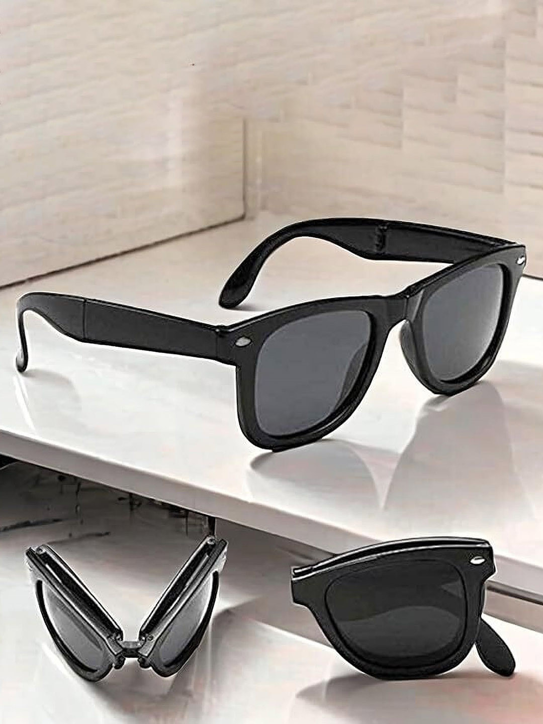 HAYDEN haiza Men Square Sunglasses With Polarised Lens 6090-folding