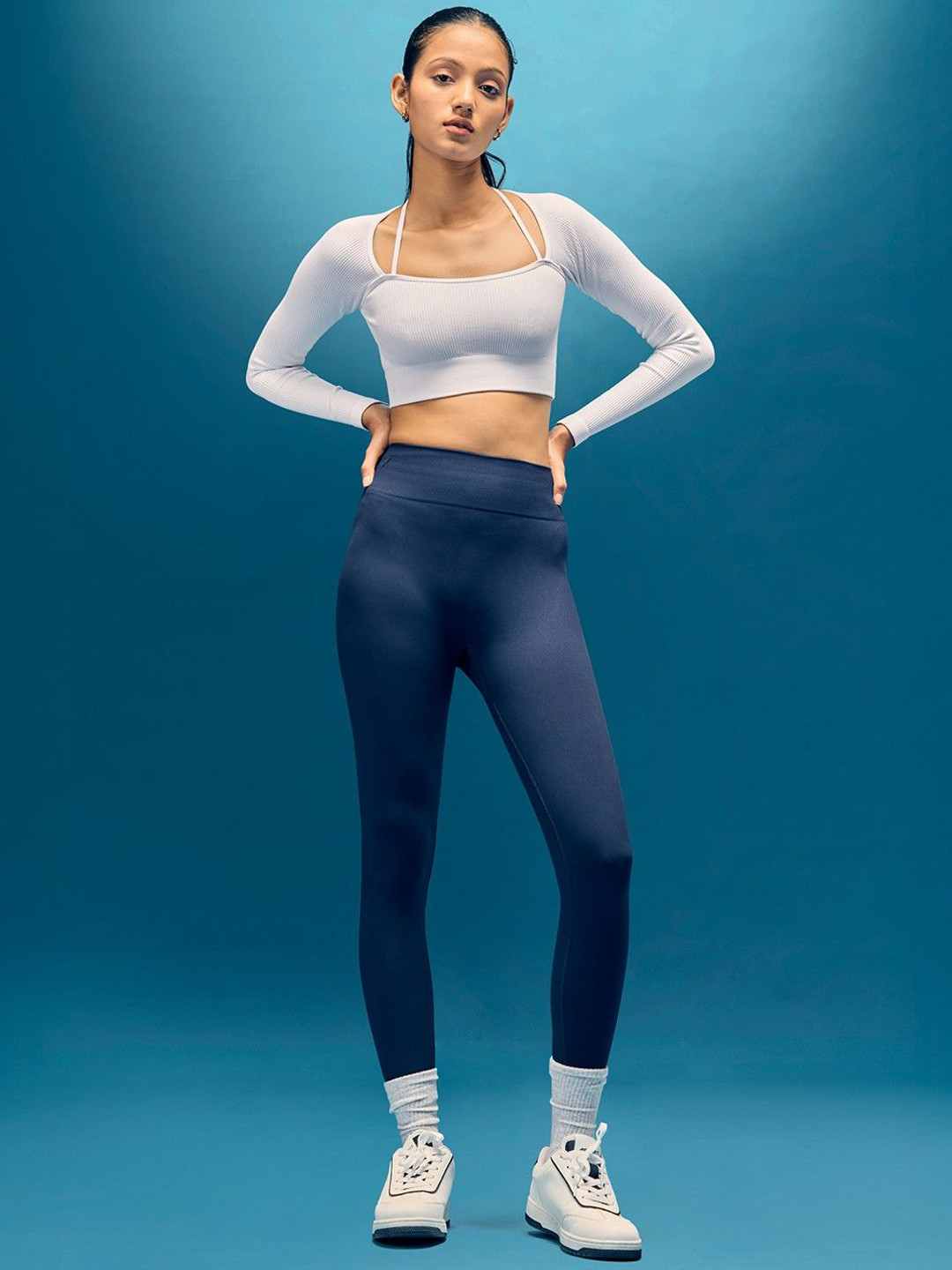 BOLDFIT Women Solid Rapid-Dry Ankle Length Training or Gym Tights