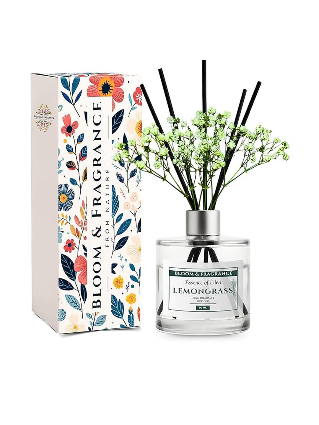 Bloom & Fragrance Set Free 4 Fiber Reed Sticks Lemongrass Reed Diffuser