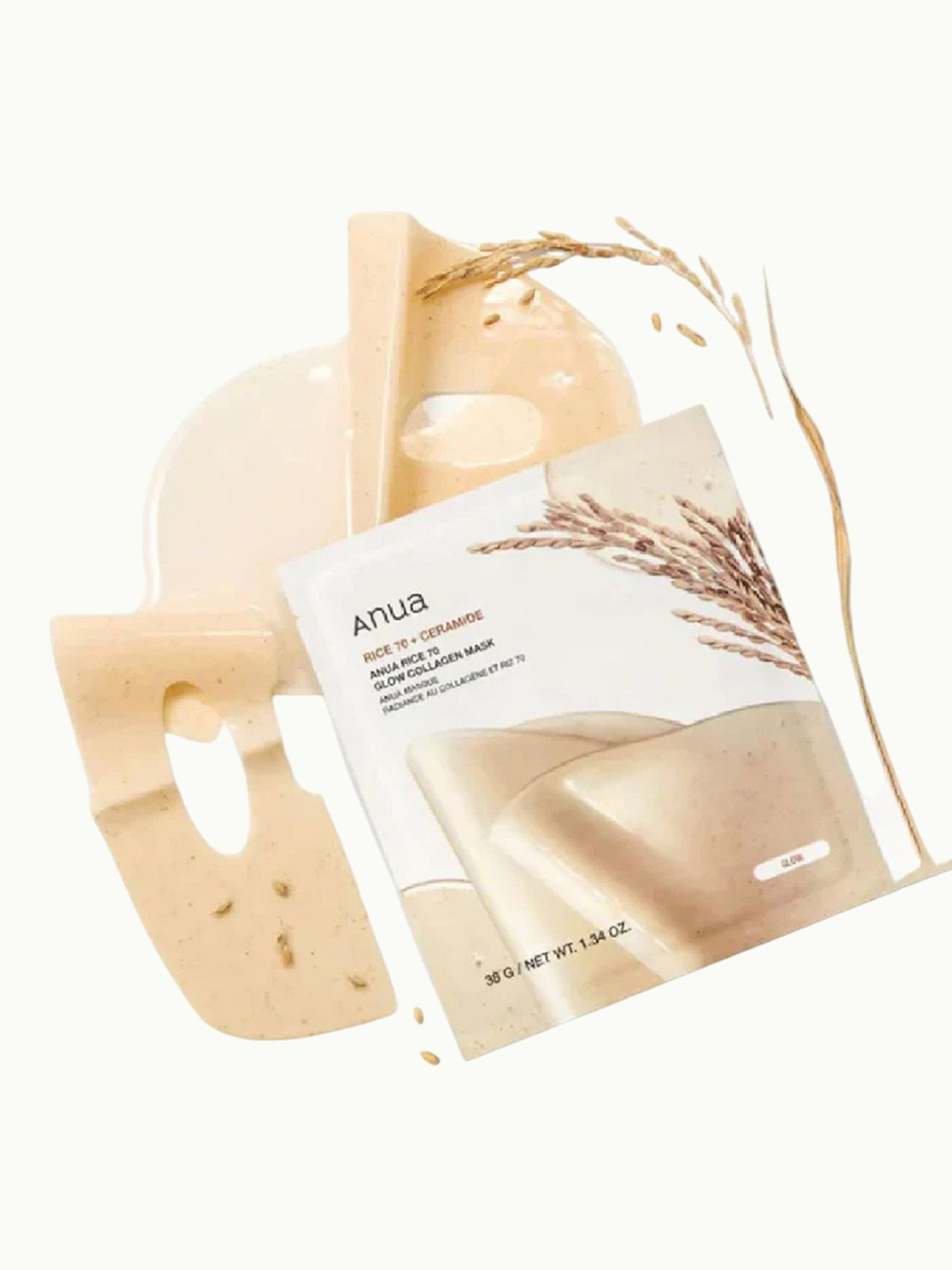 Anua Rice 70 Glow Collagen Mask - 38 g