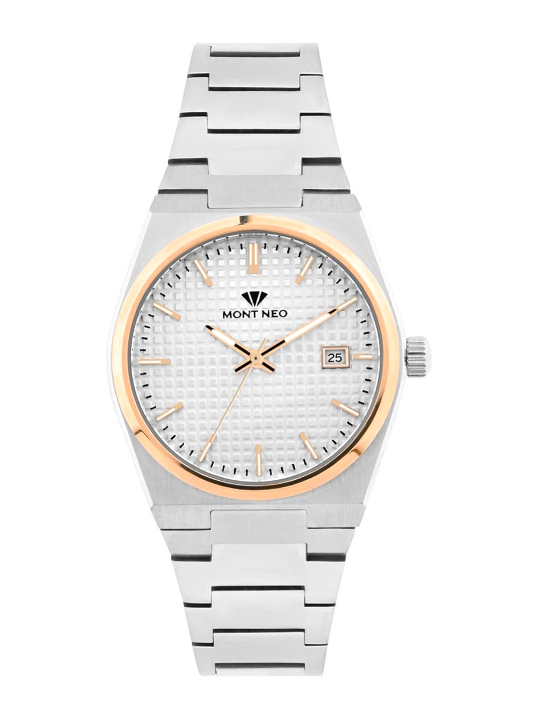 MONT NEO Women Date Aperture Bracelet Style Straps Analogue Watch L3509E-M1303