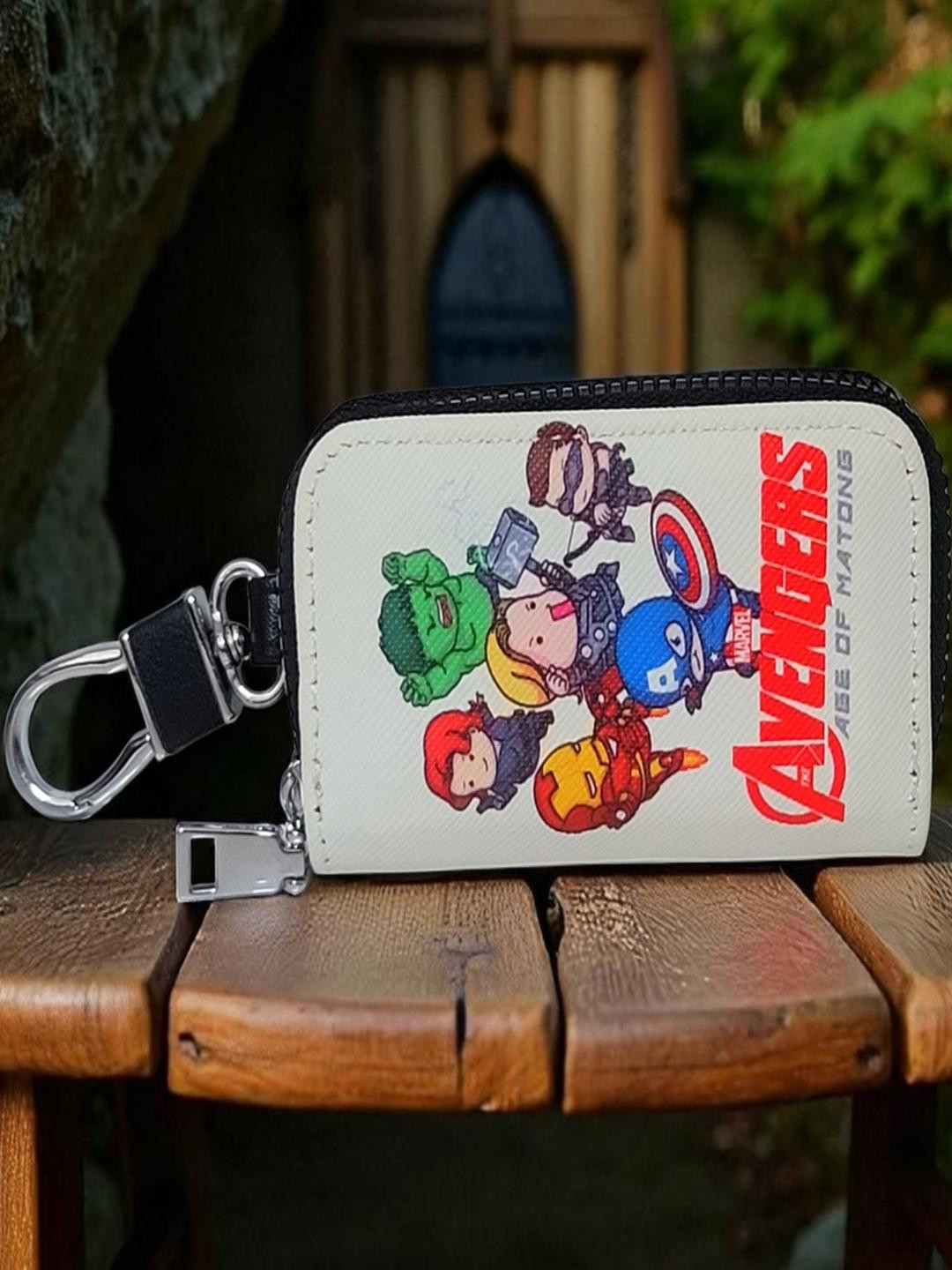 ADOREAL Avengers Keychain And Keycover For Car And Bike