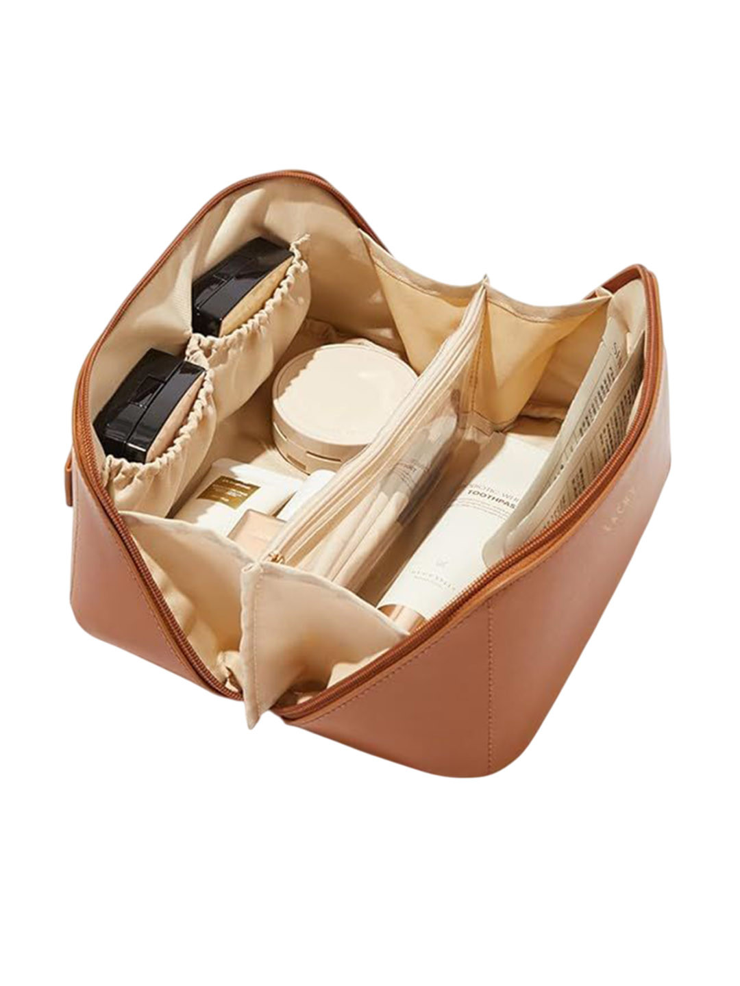 Rhe Cosmetics Women Leather Vanity Pouch