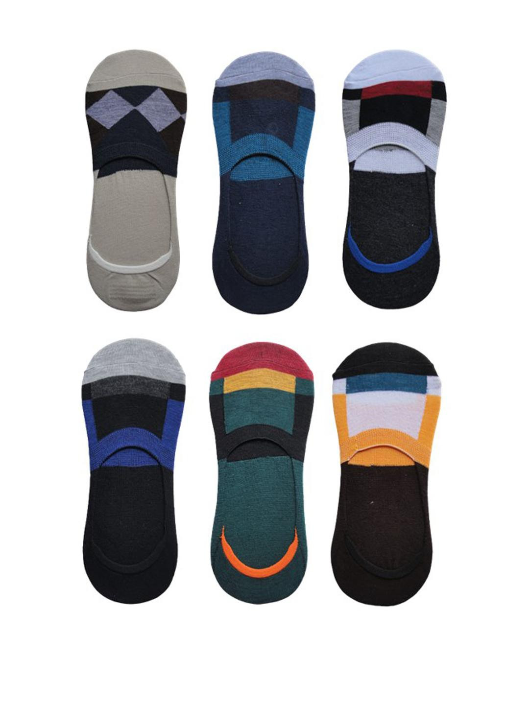 VOICI Unisex Pack Of 6 Invisible Loafer Socks