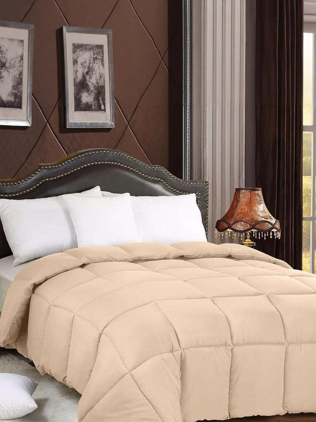 Doristyle Gold-Toned Microfiber Winter 500 GSM Double Bed Quilt