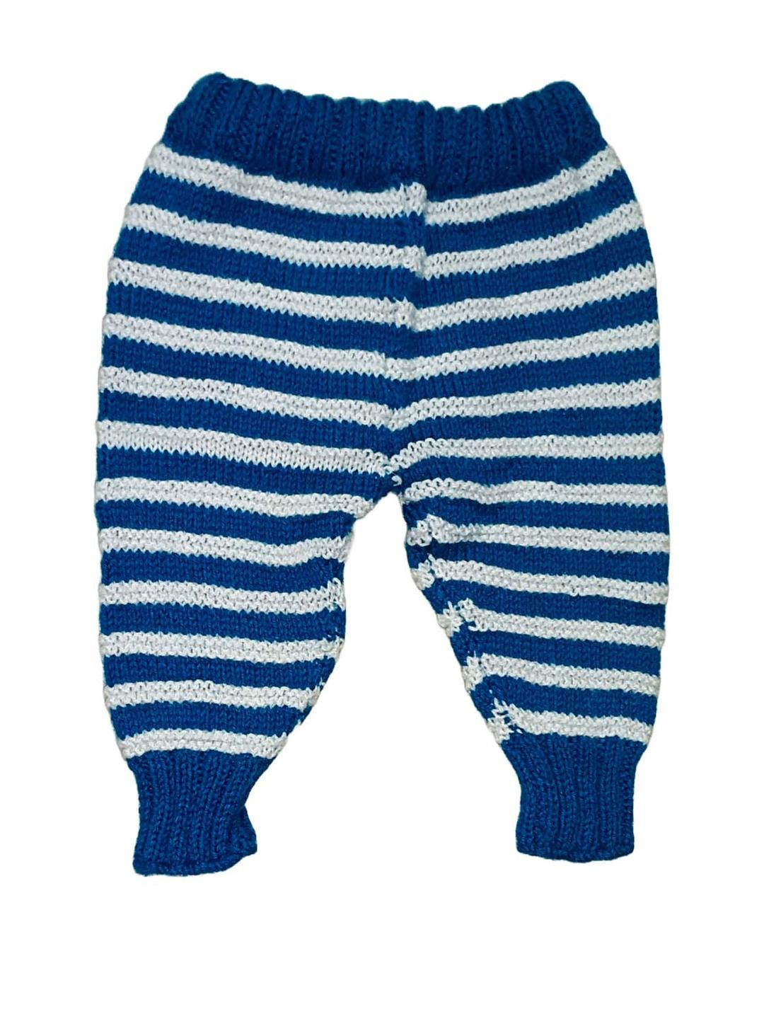 Cute Collection Kids Blue & White Woolen Bottom
