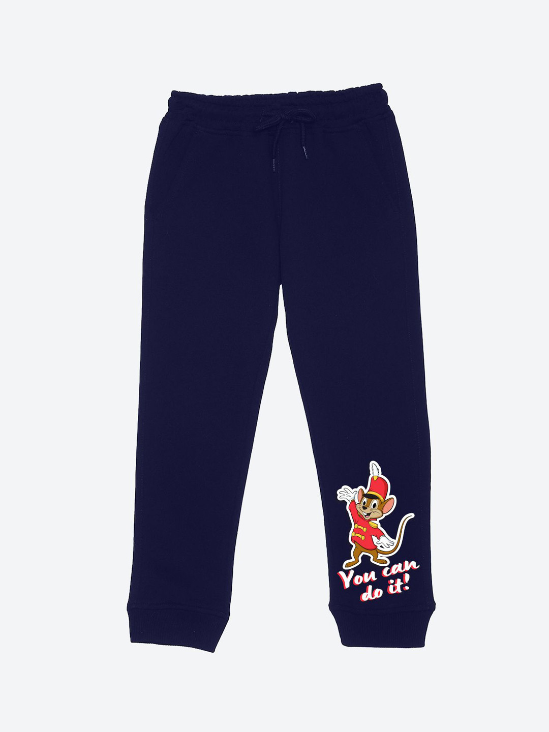 YK Warner Bros Boys Cartoon Characters Printed Mid-Rise Joggers