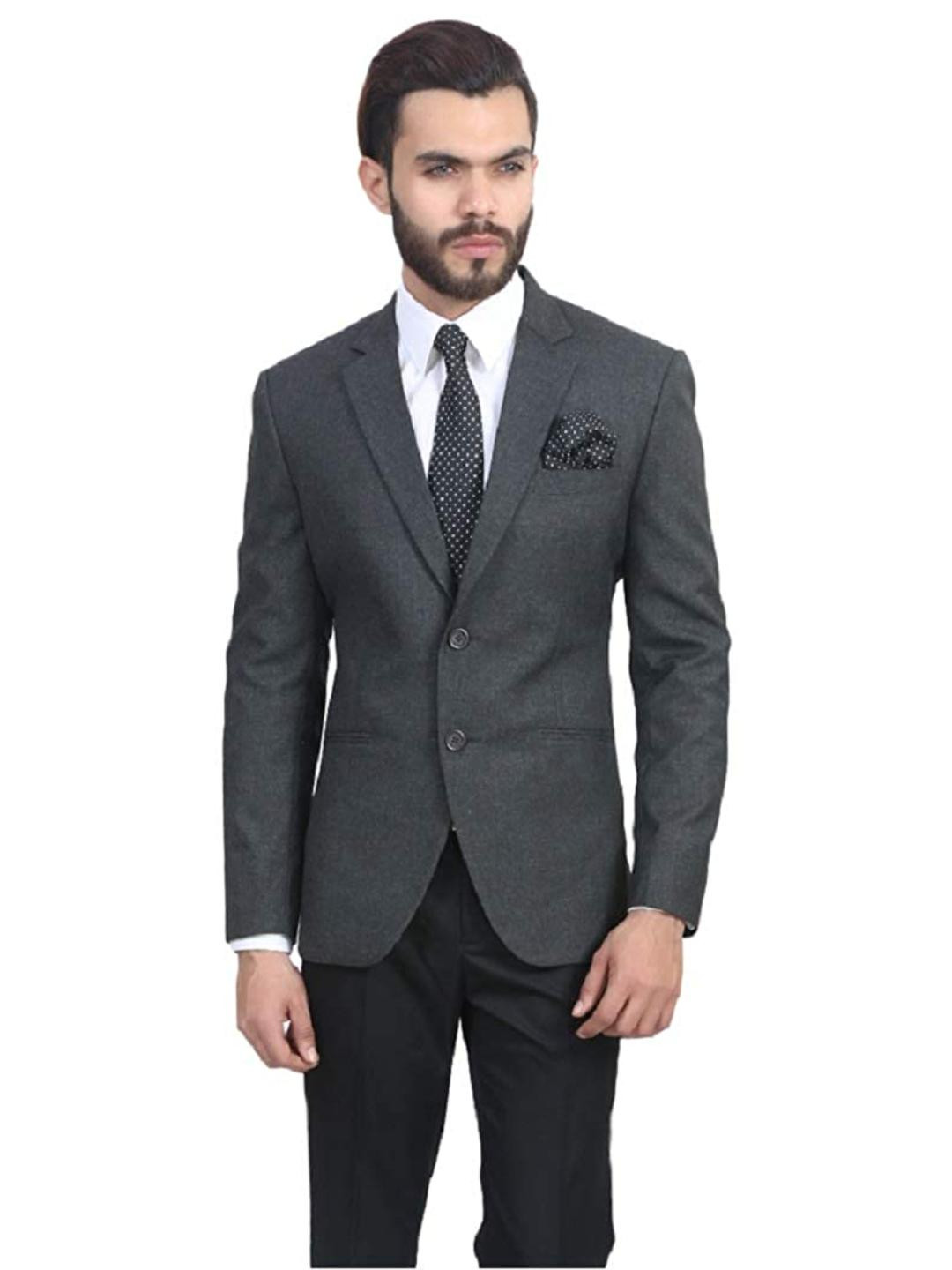 Mens Slim fit Single-Breasted Formal Blazer