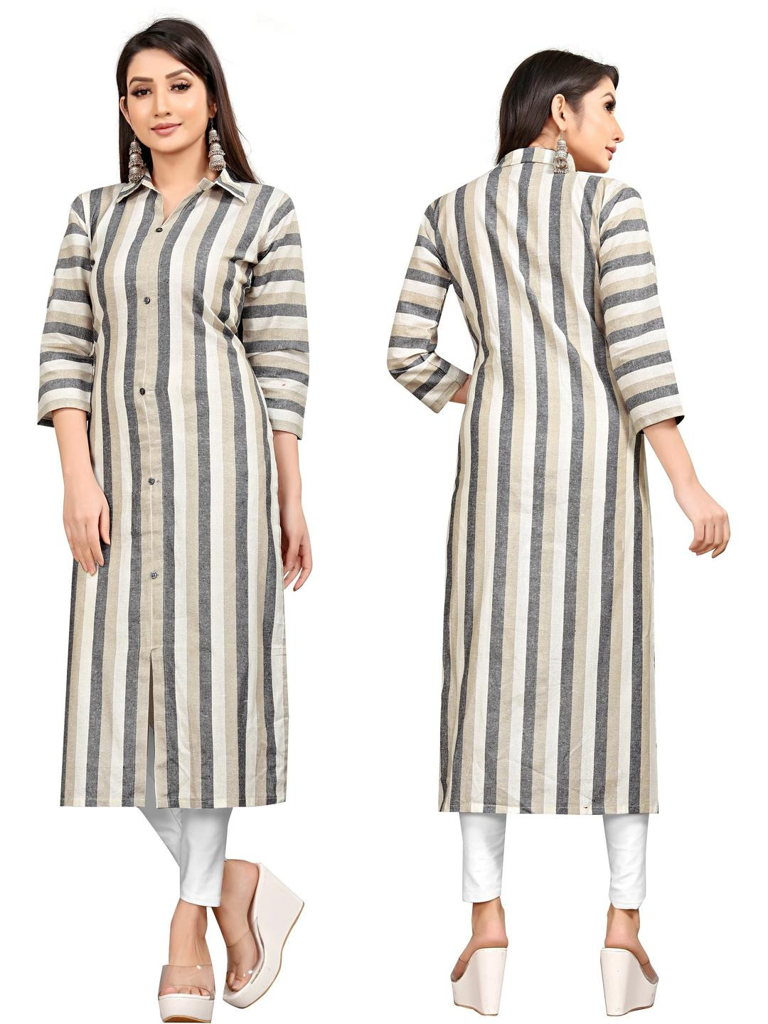MANTRA DESIGNER Women  White Khadi Kurtas