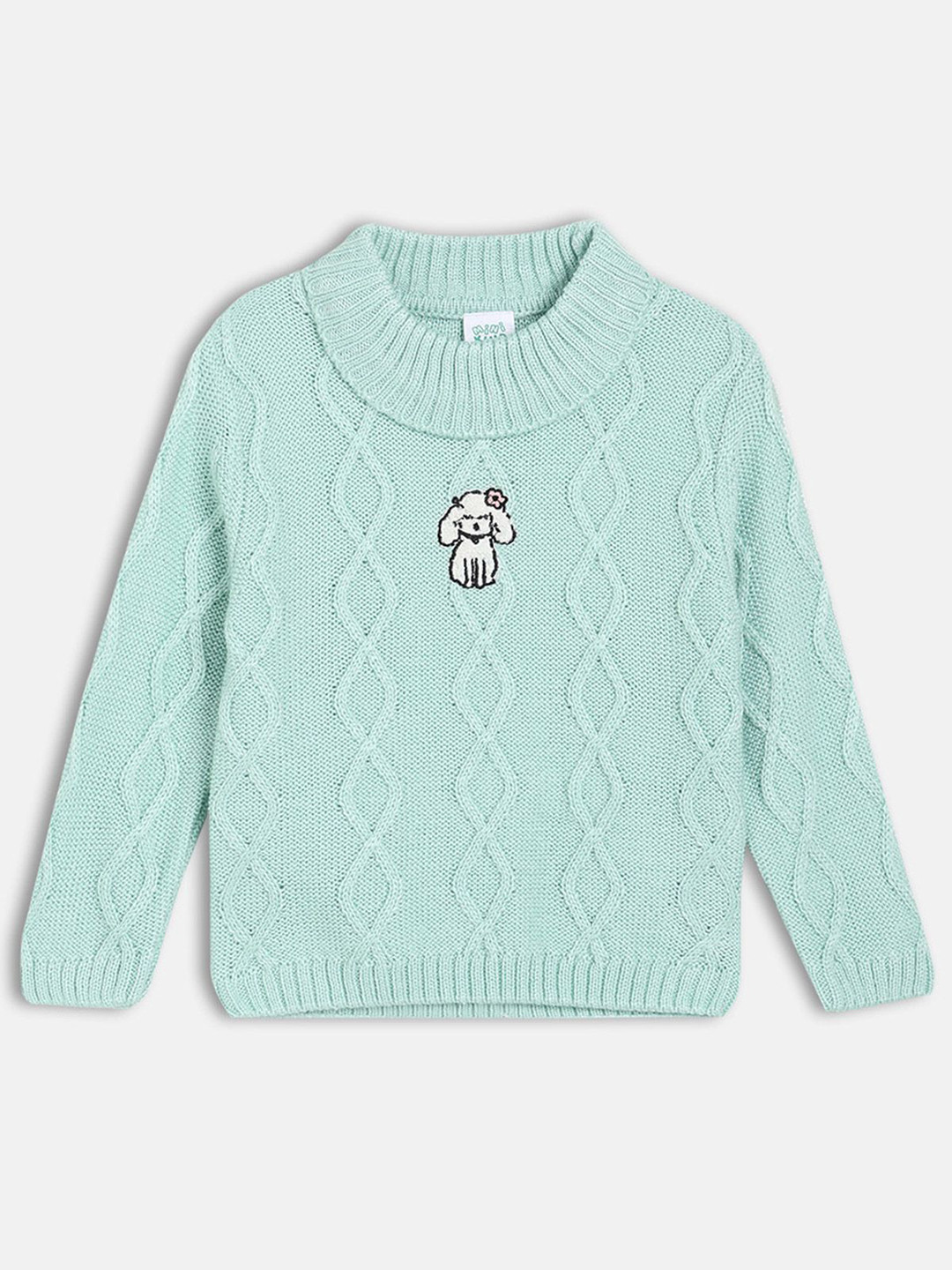 MINI KLUB Girls Long Sleeves Cable Knit Pullover