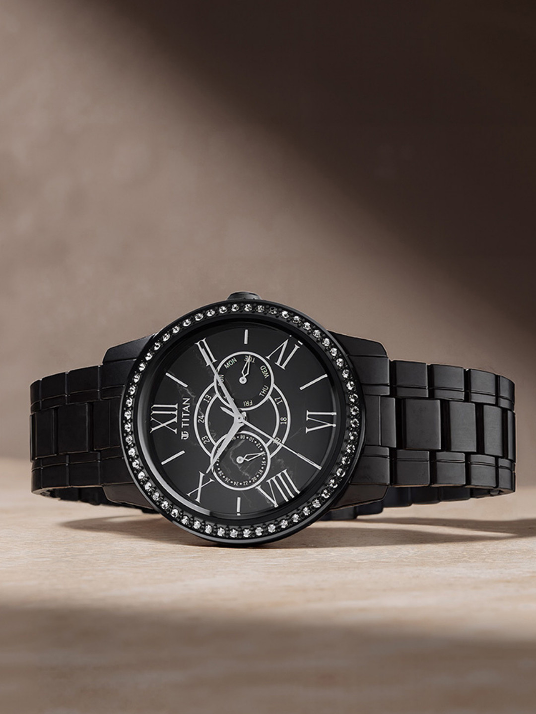 Titan Men Water Resistance Stainless Steel Analogue Watch 10002NM01