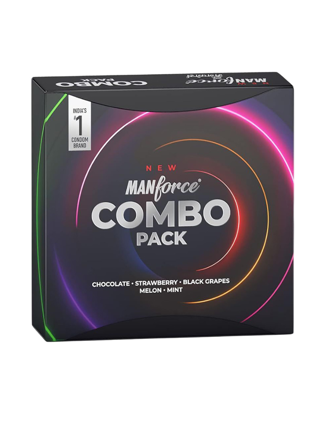Manforce 3 In 1 Melon & Mint Flavor Lubricated Condoms - 20 Pcs