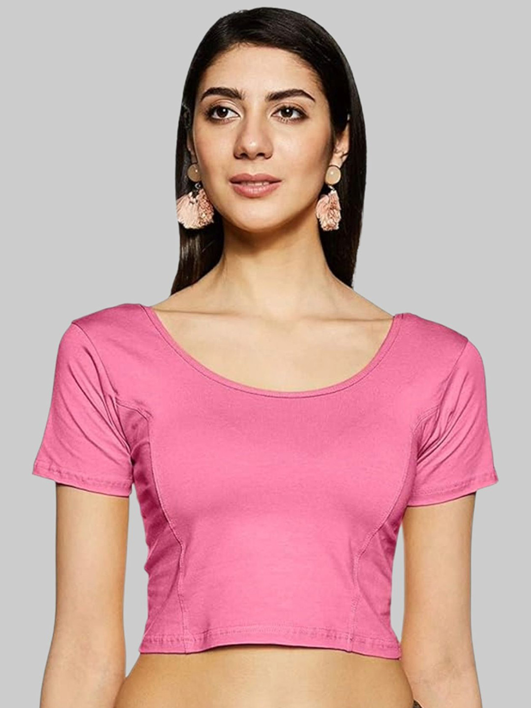 Fressia Fabrics Women Readymade Saree Blouse
