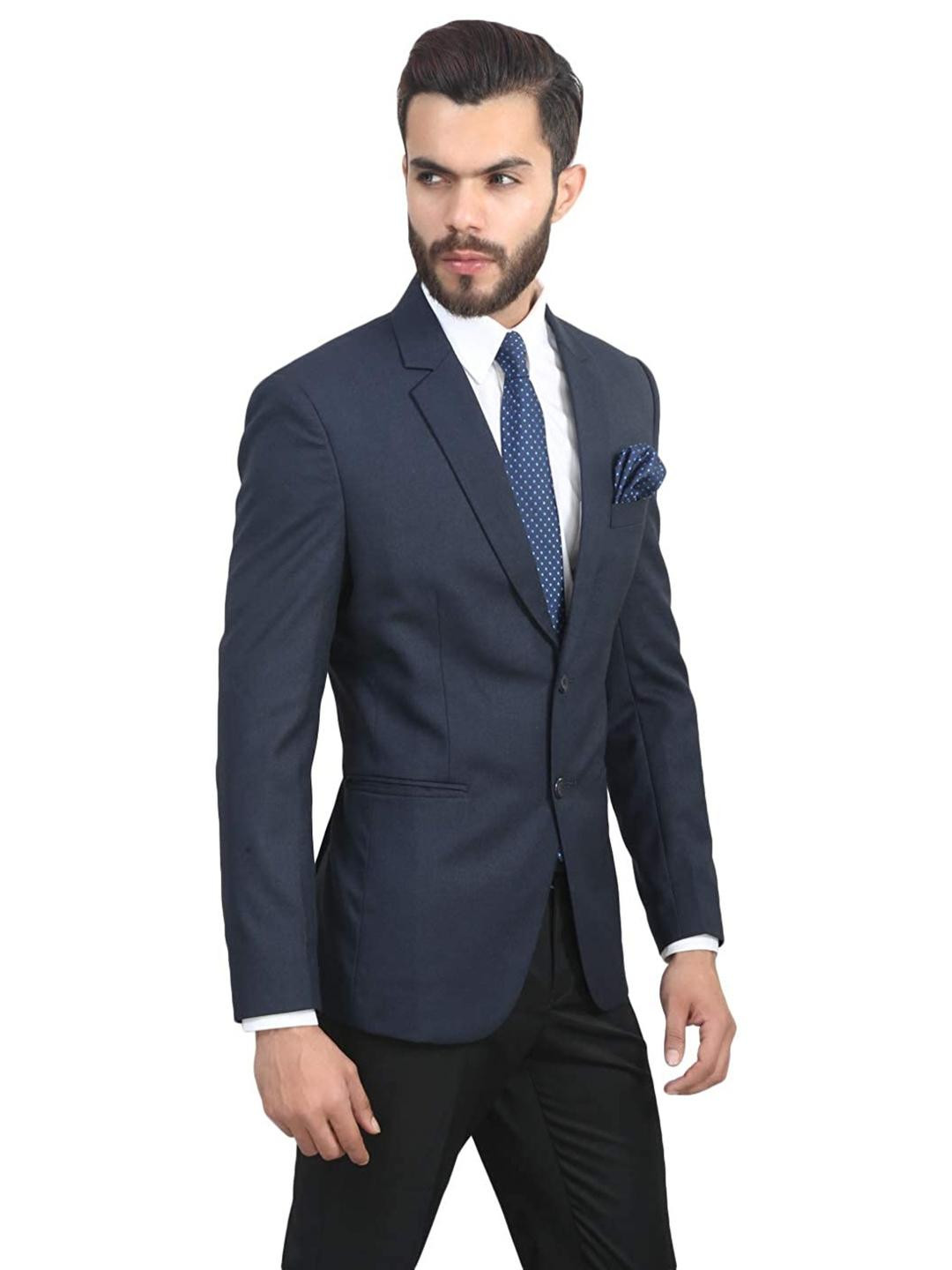 DHINGRA Men Slim fit Single-Breasted Formal Blazer