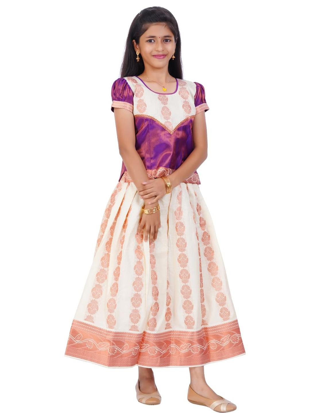 SKV ETHNIVERSE Girls Traditional Lehenga Choli Set