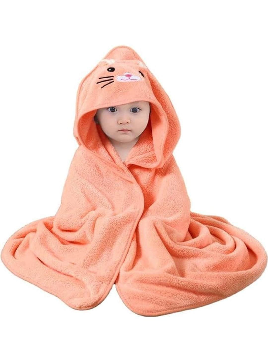 Teri Beri Kids Orange Cotton 200 GSM Bath Towel