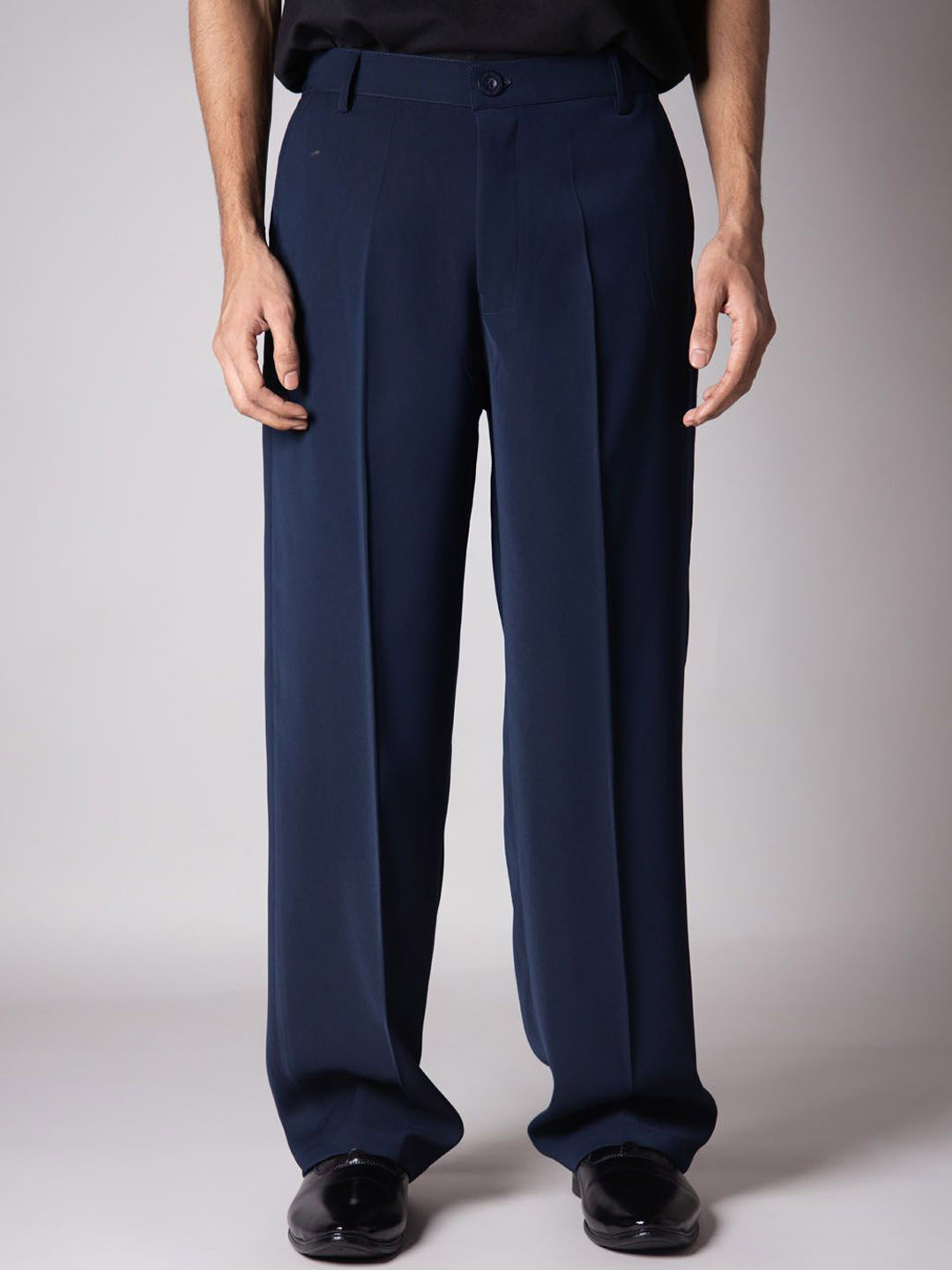 HOP HEAD Men Smart Straight Fit Pleated Korean Pants