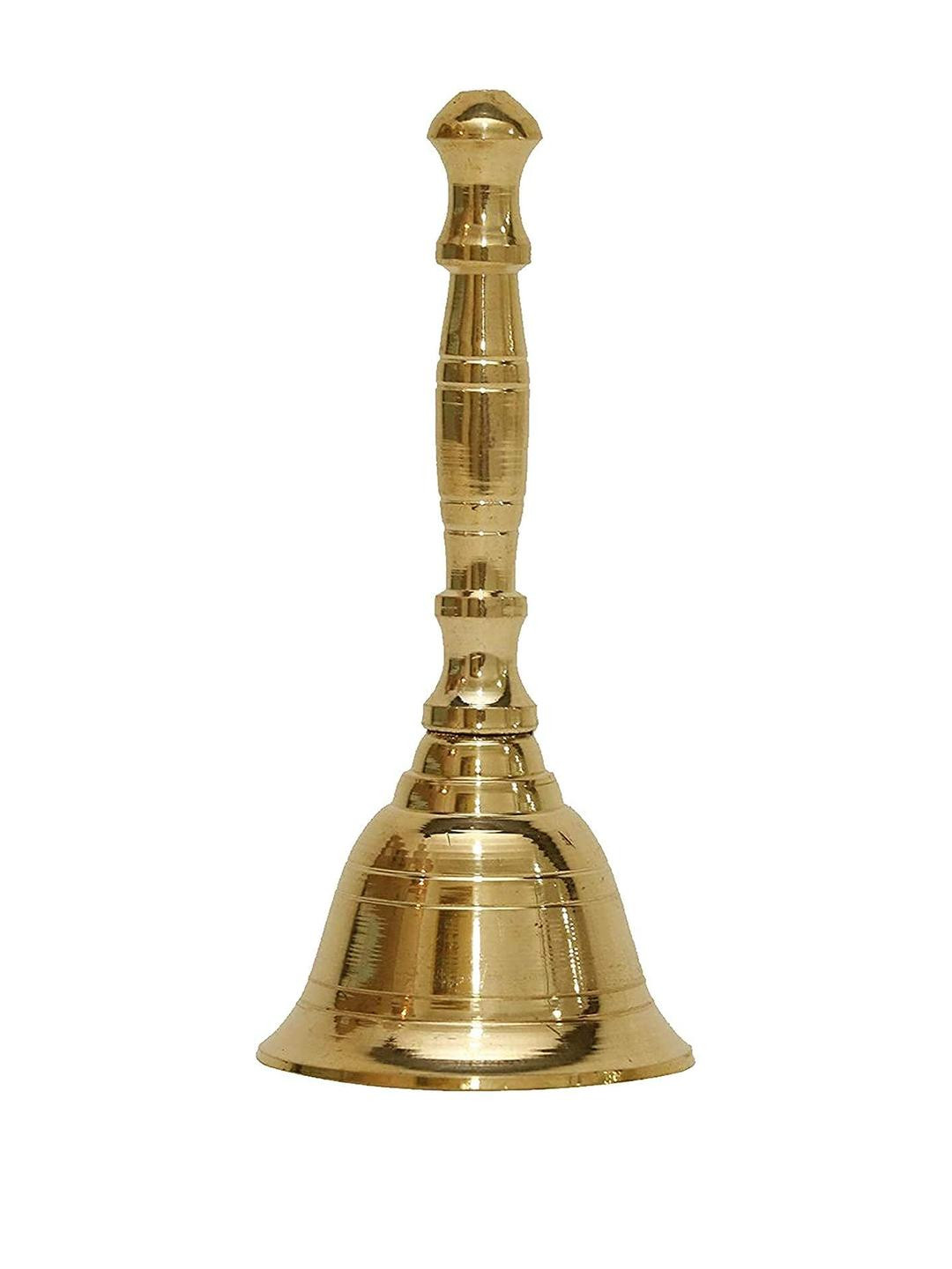 Shakuntla Vintage Gold Brass 4 Inch Pooja Bell