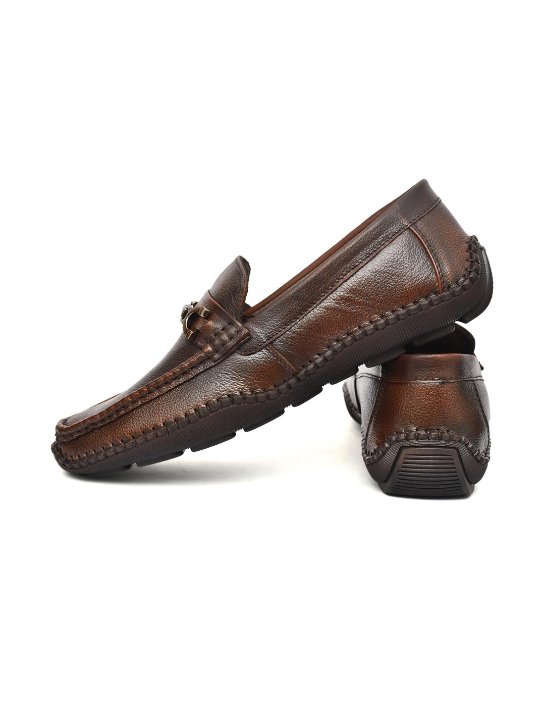 BENTO YOUNG Men Brown Genuine Leather loafer