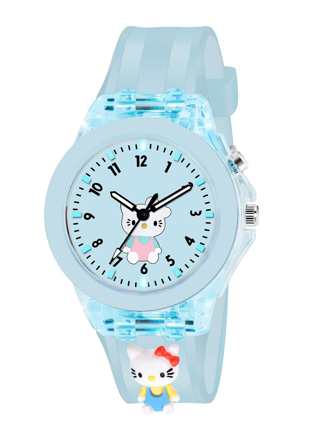 Cloudwood Girls Patterned Dial & Straps Analogue Multi Function Watch 327 Kitty