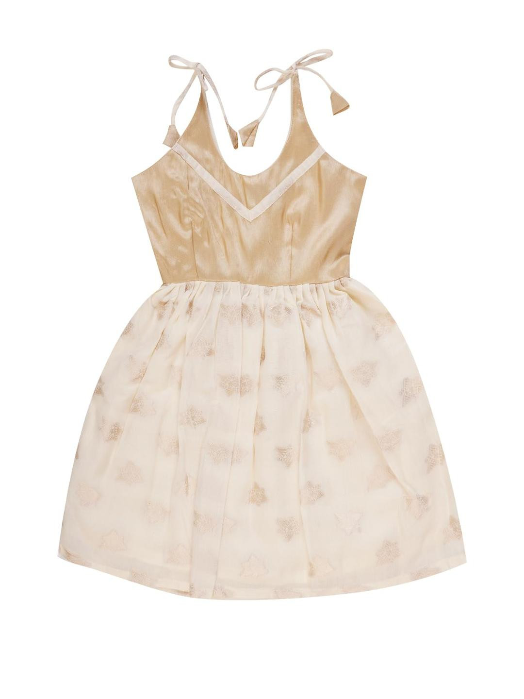 SKV ETHNIVERSE Kids Ethnic Motifs Printed Shoulder Strap Dress