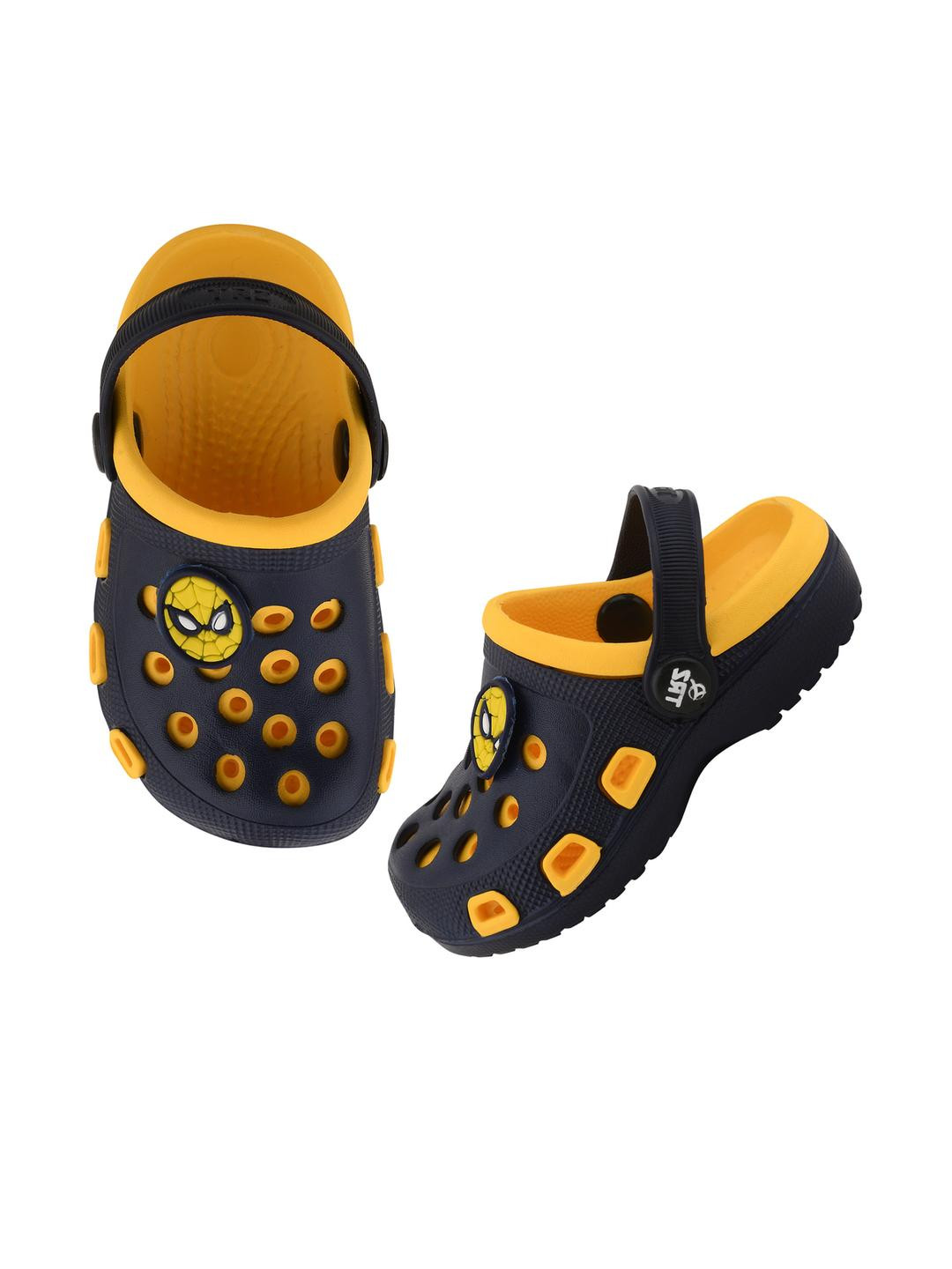 TRZ Kids-Unisex Yellow Rubber Clogs
