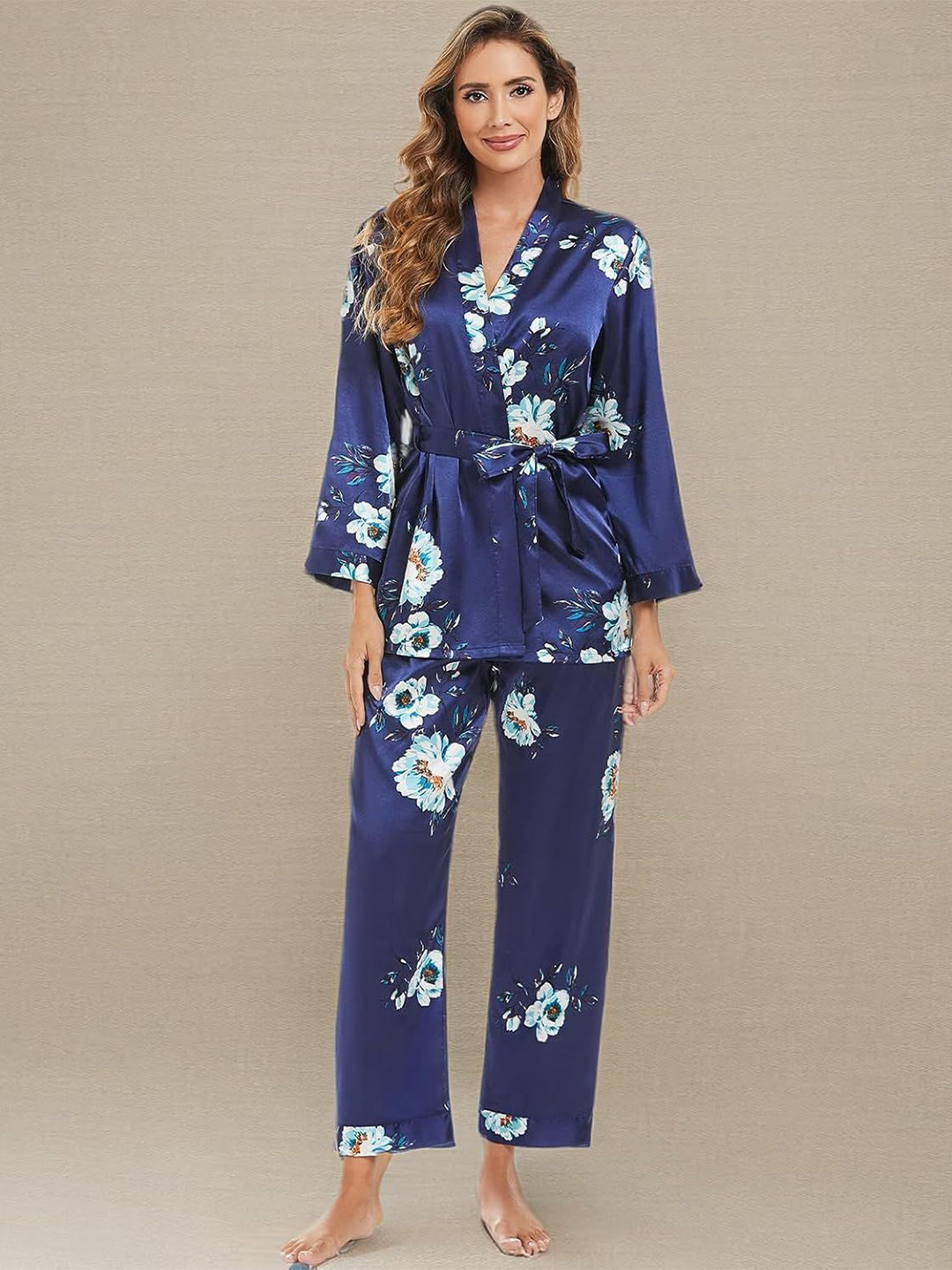 XPIOX  Women Foral Printed  Nightdress