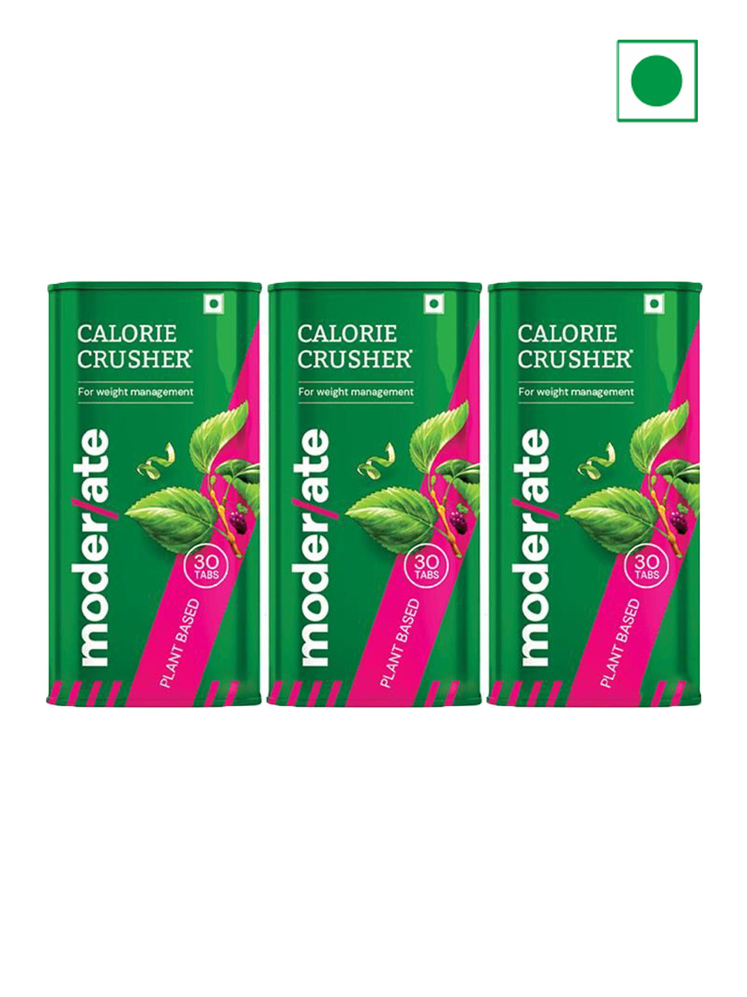 Moderate Set Of 3 Calorie Crusher Tablets - 30 Tablets Each