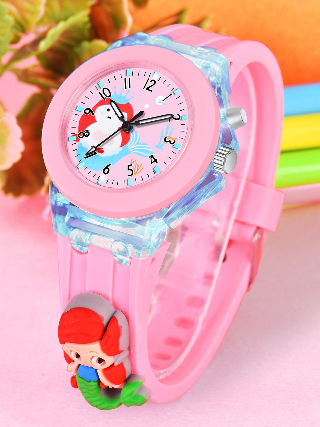 Cloudwood Girls Printed Dial & Straps Analogue Multi Function Watch 327 Marmaid