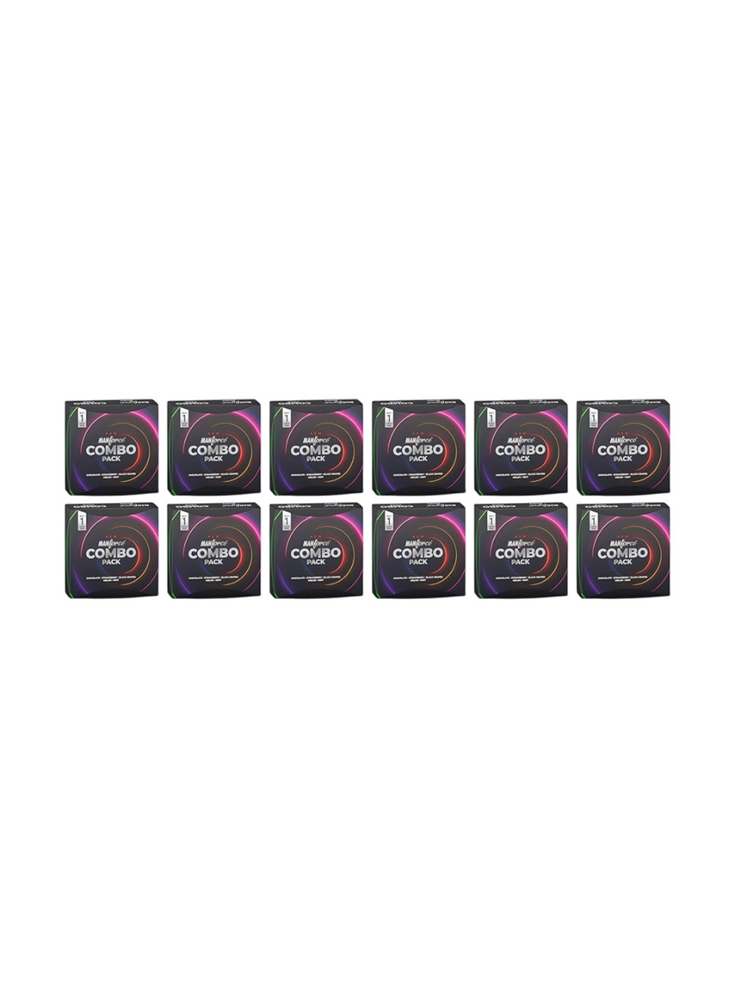 Manforce Set Of 12 Lubricated Condoms - 20 Sheets Each