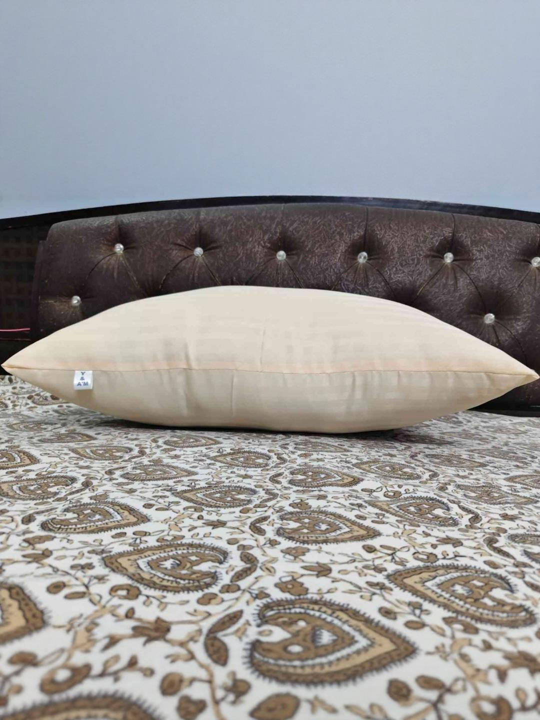 Y&A'M Gold-Toned Fibre Filled Polycotton Pillow