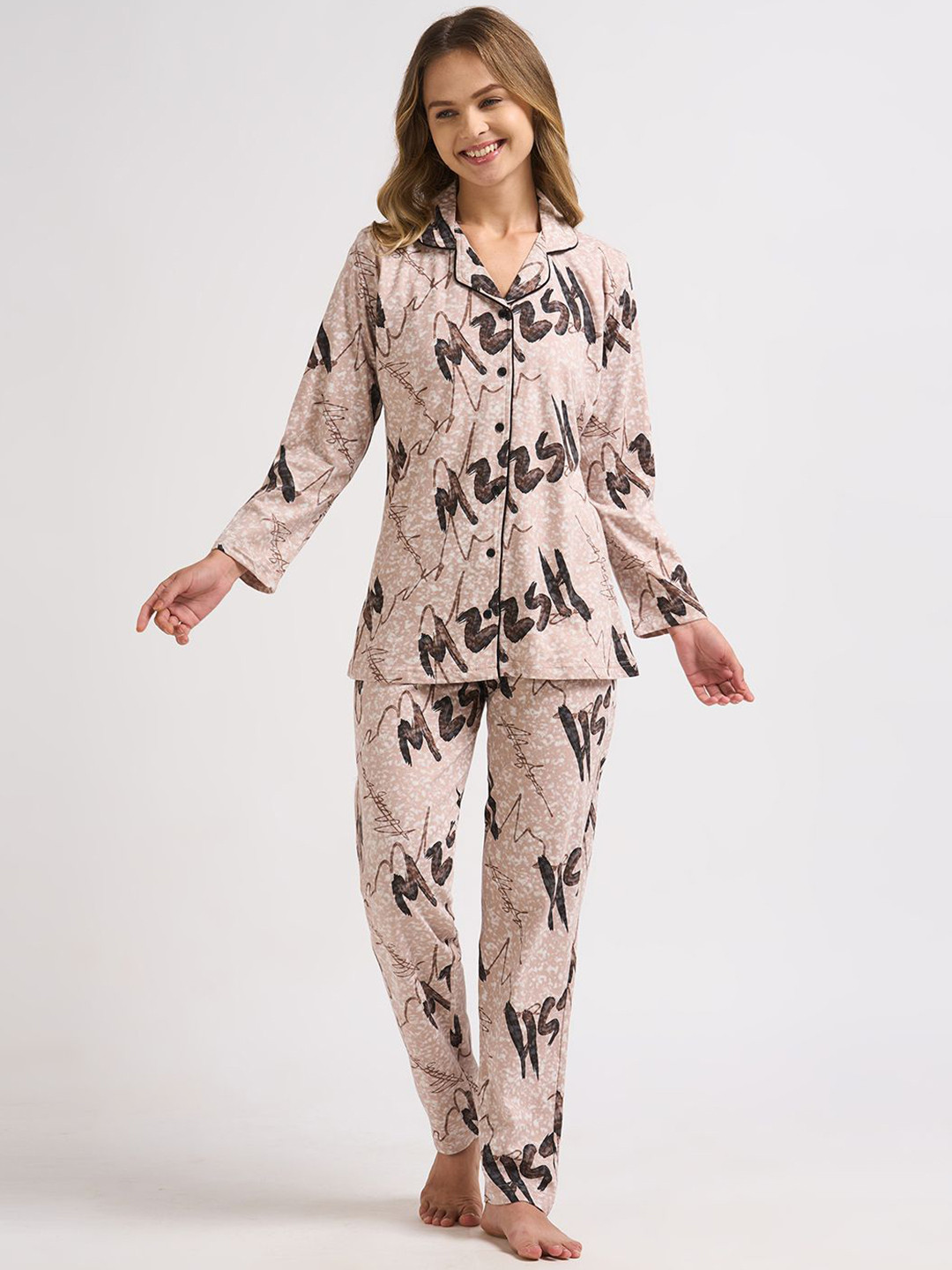 Juliana Dream Women Printed Pure Cotton Night suit