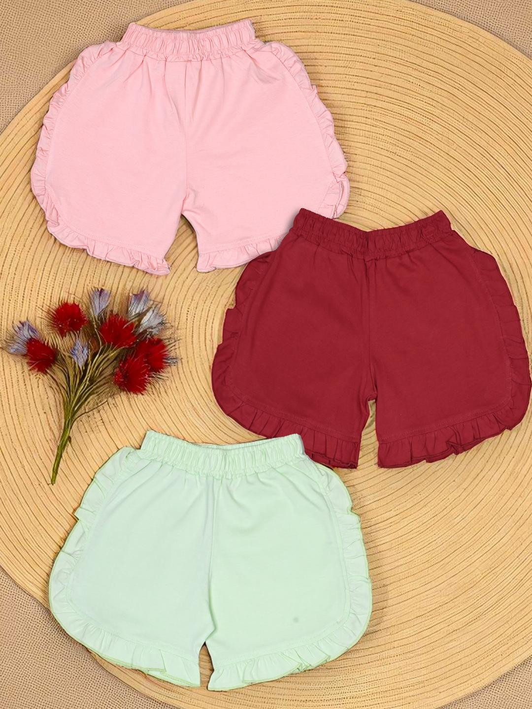 FABROYZ Pack Of 3 Girls Hot Pants Shorts