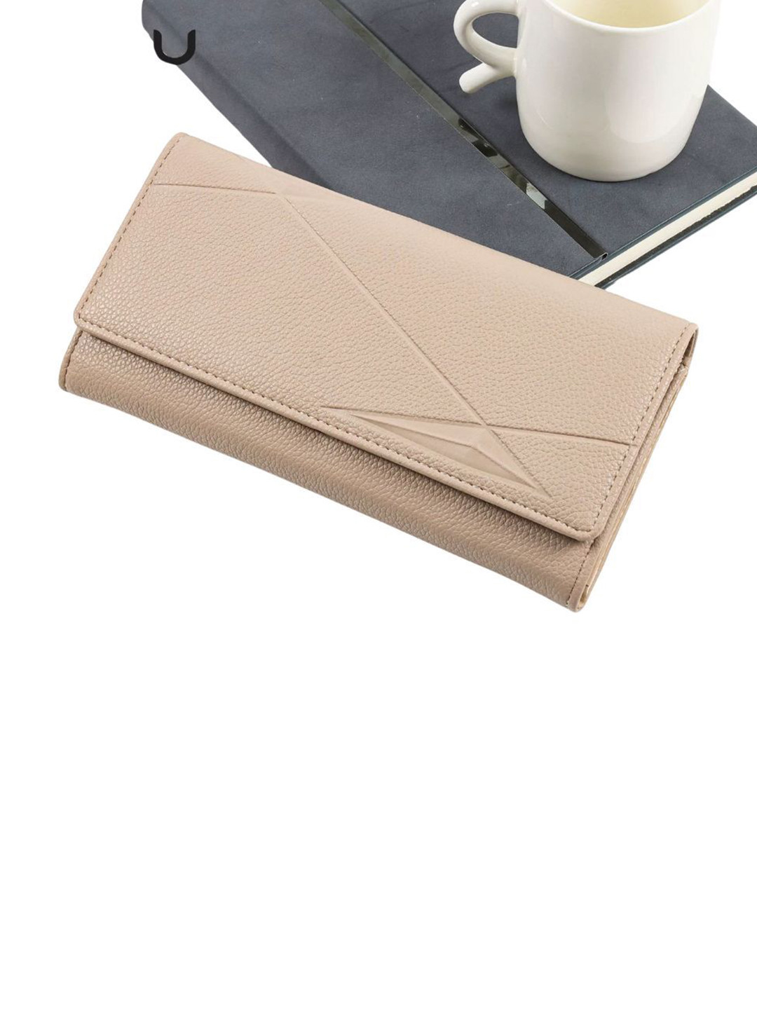 Pieru Women Textured Three Fold Wallet