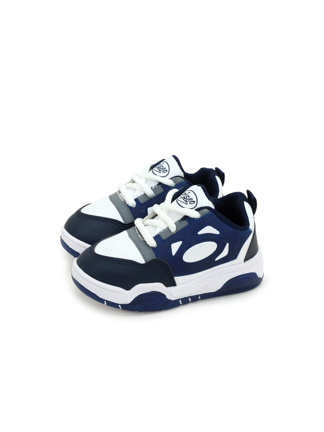 Litton Kids-Boys Navy Blue Mesh Casual Shoes