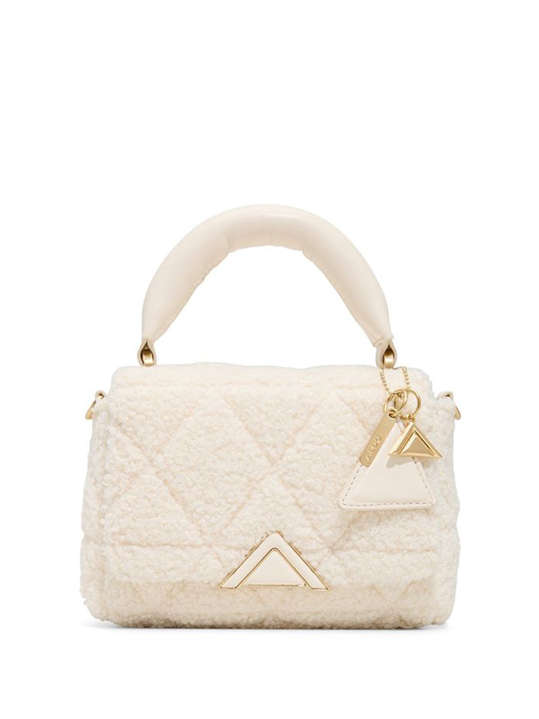 ALDO Women Textured Baguette Quilted Handheld Bag