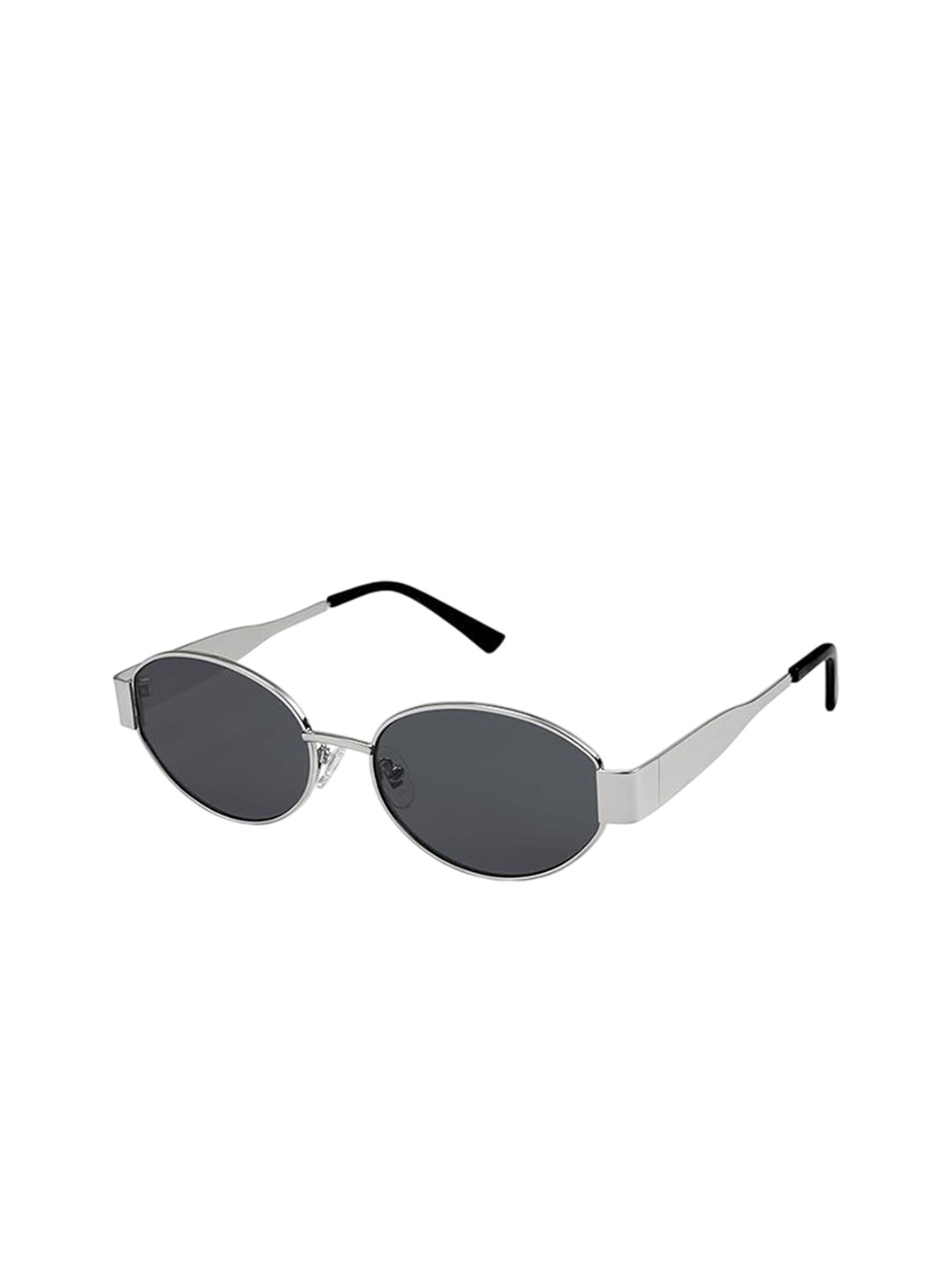 HAYDEN haiza Men Polarised Lens Oval Sunglasses oval silver pre