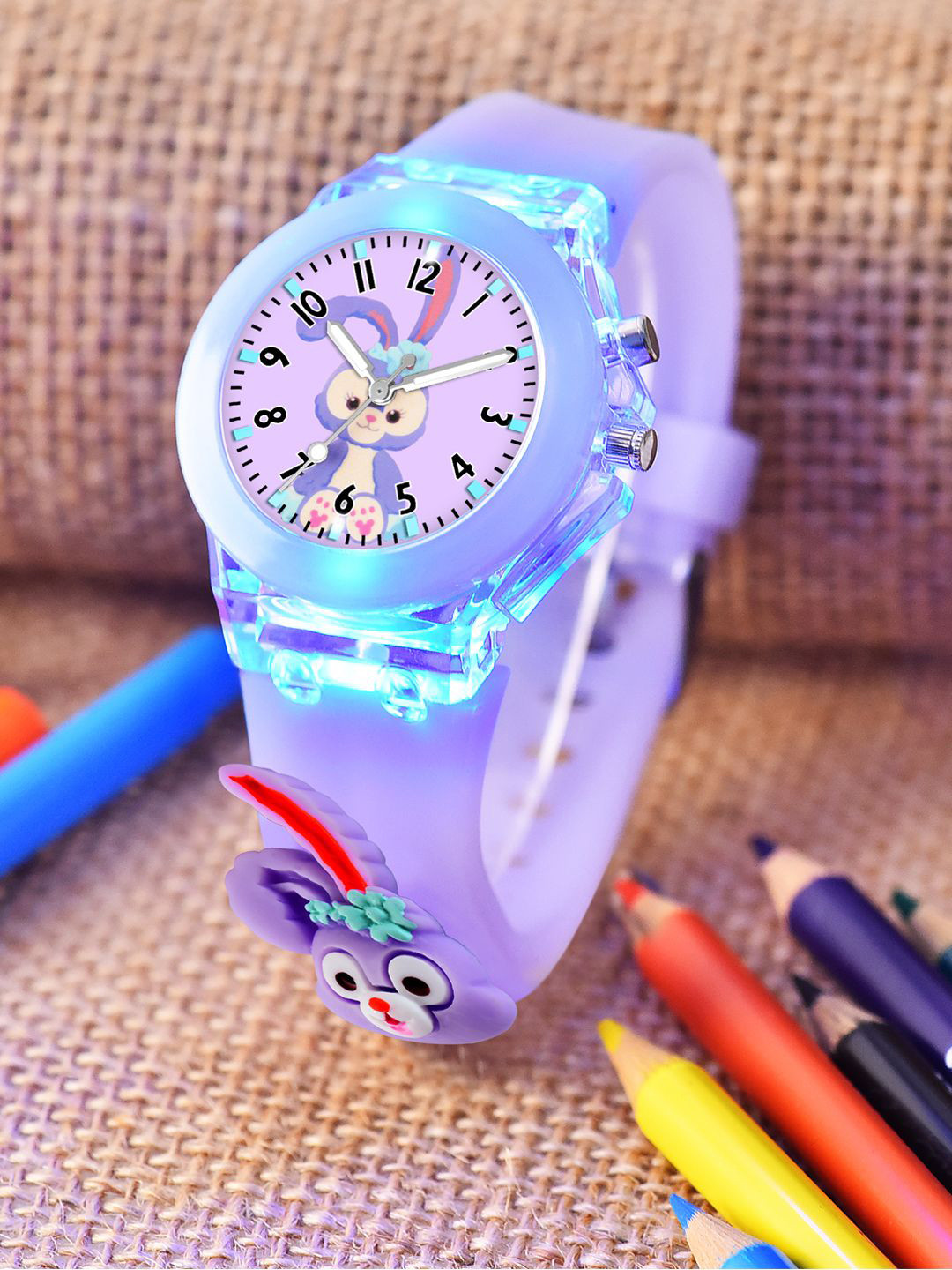 Cloudwood Girls Patterned Dial & Straps Analogue Multi Function Watch 327 Teddy