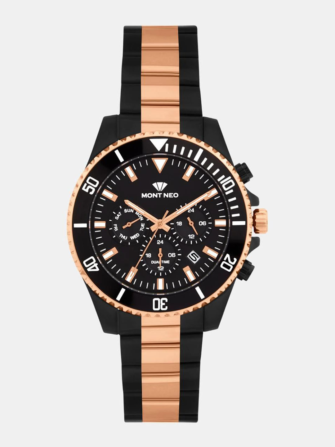 MONT NEO Men Patterned Dial Quartz Chronograph Analogue Watch 3508M-M4304