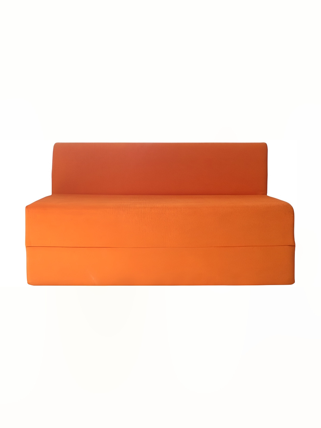 FRIENDS LIFE Orange 2 Seater Comfort For All Fold Out Sofa Cum Bed