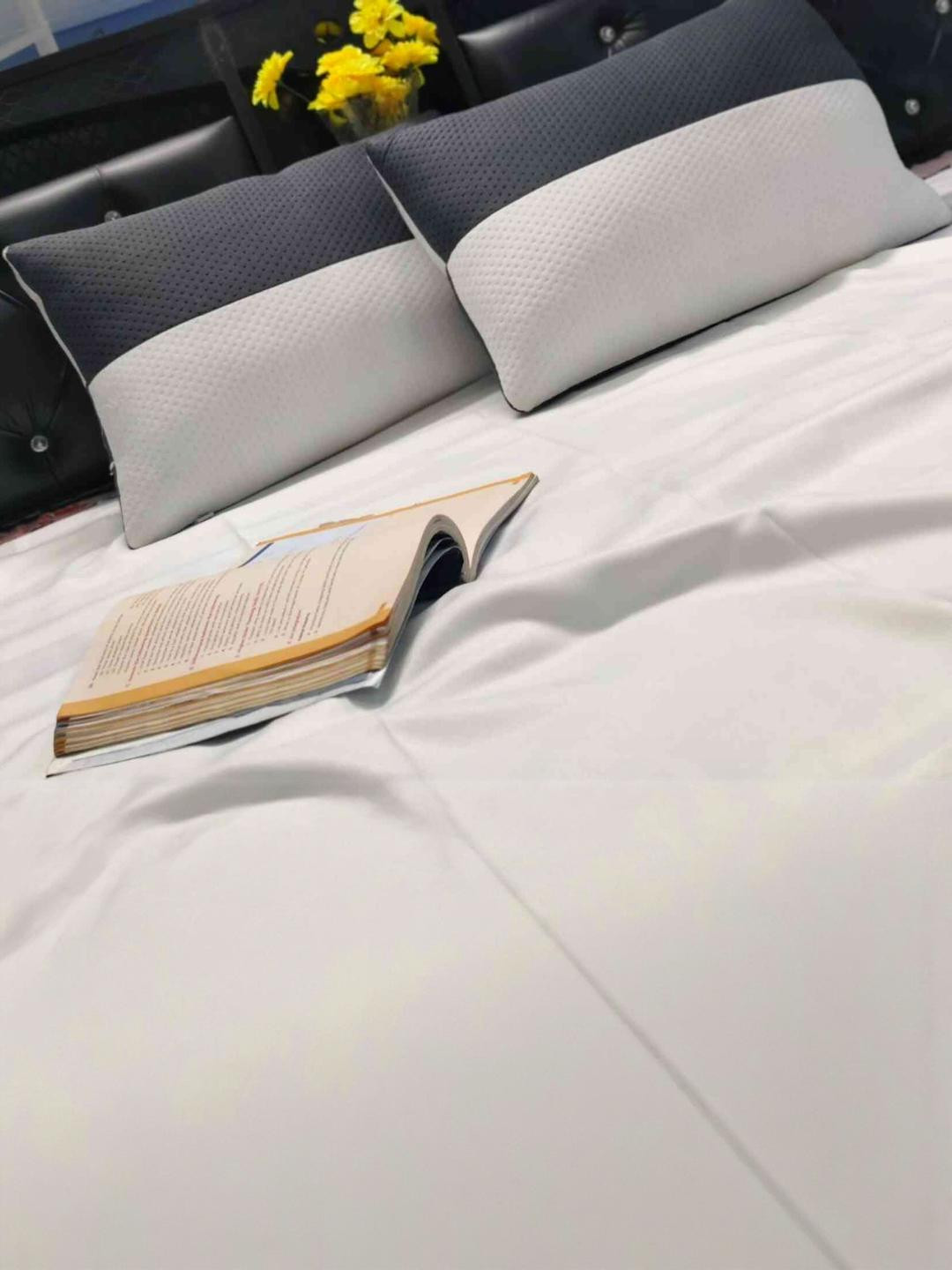 Y&A'M Grey 1 Piece Fibre Filled Polycotton Sleep Pillow