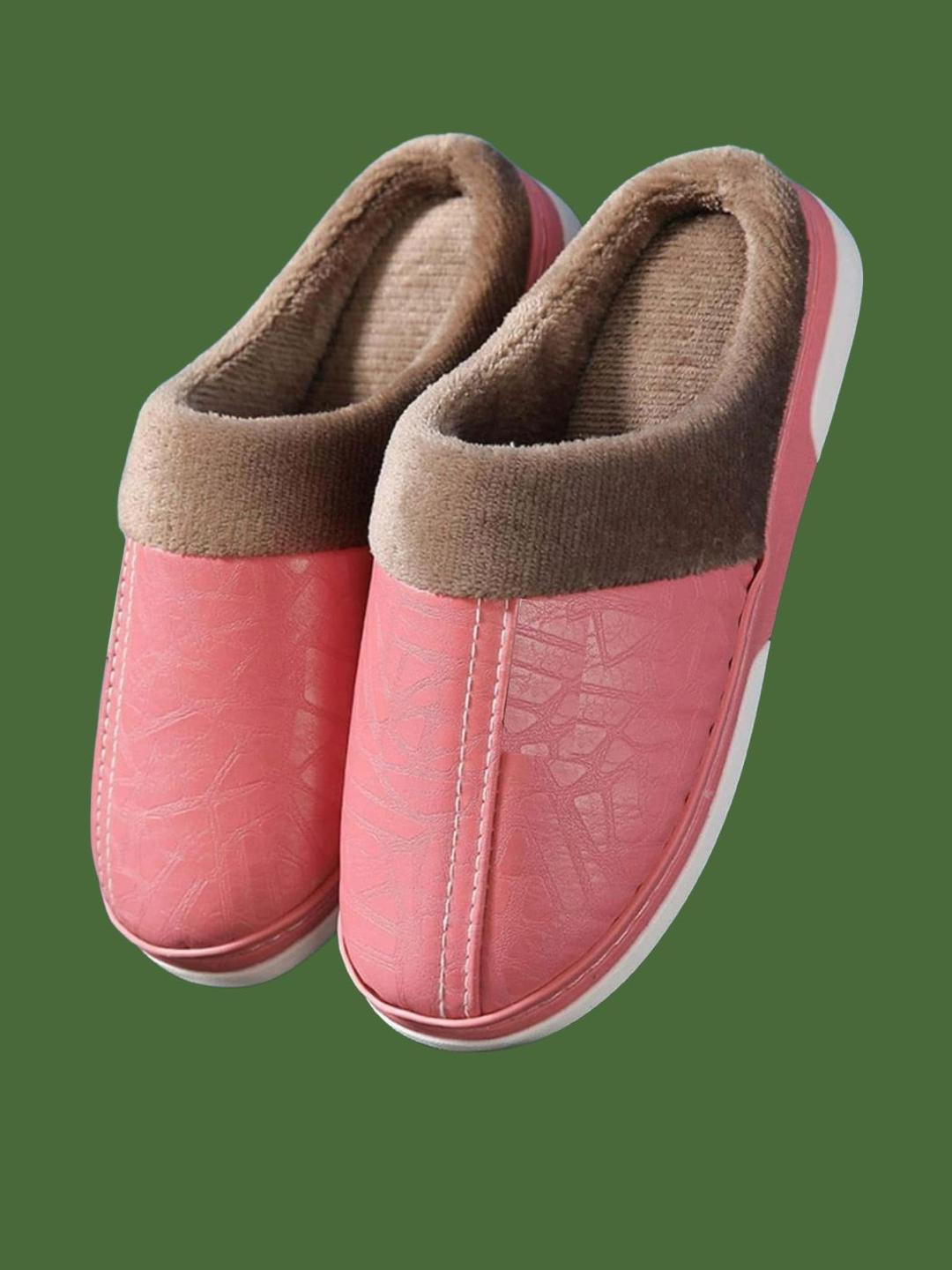 INDUS CLOUD Women Pink Rubber Slip-On Flip Flops